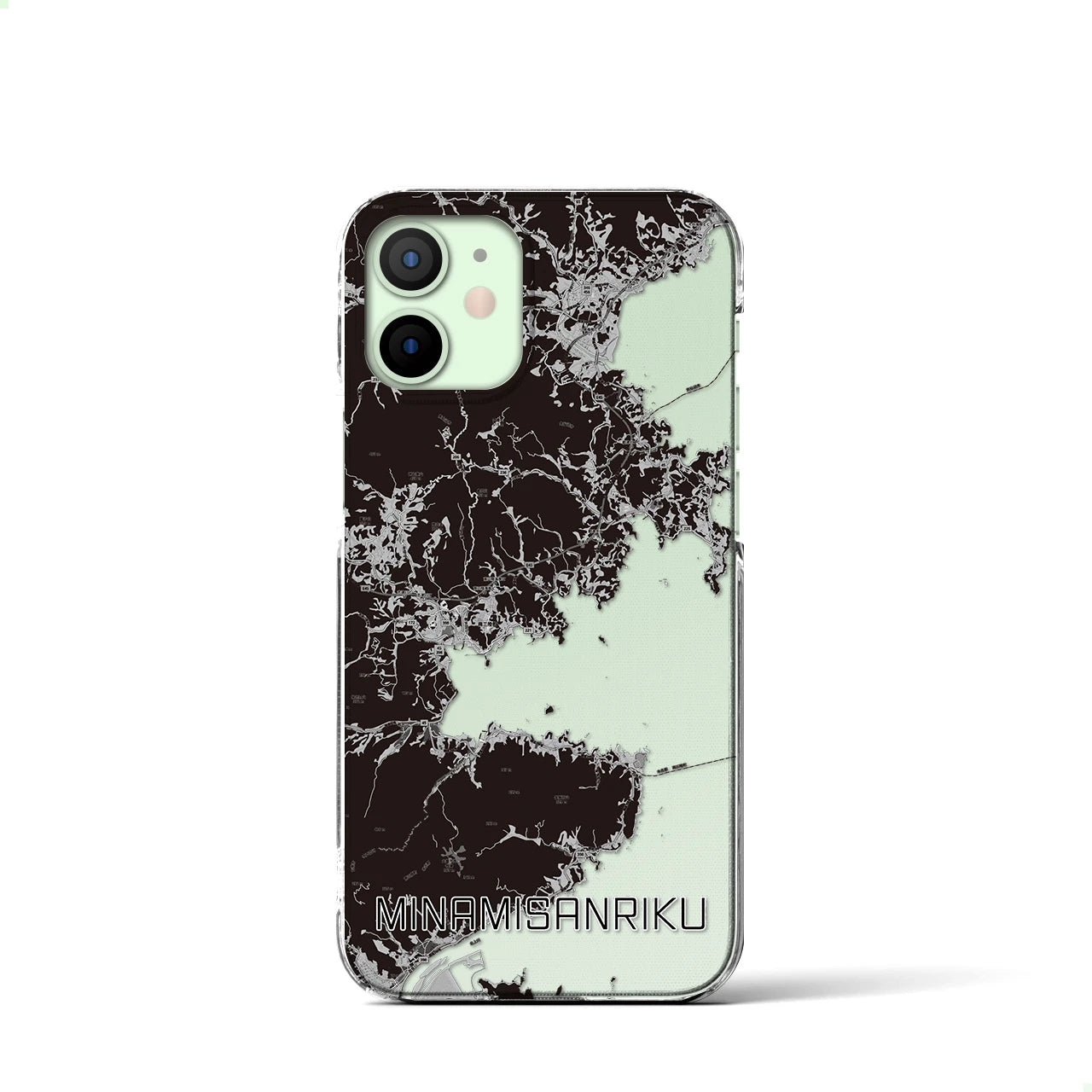 【南三陸(宮城県)】地図柄iPhoneケース(クリアタイプ)