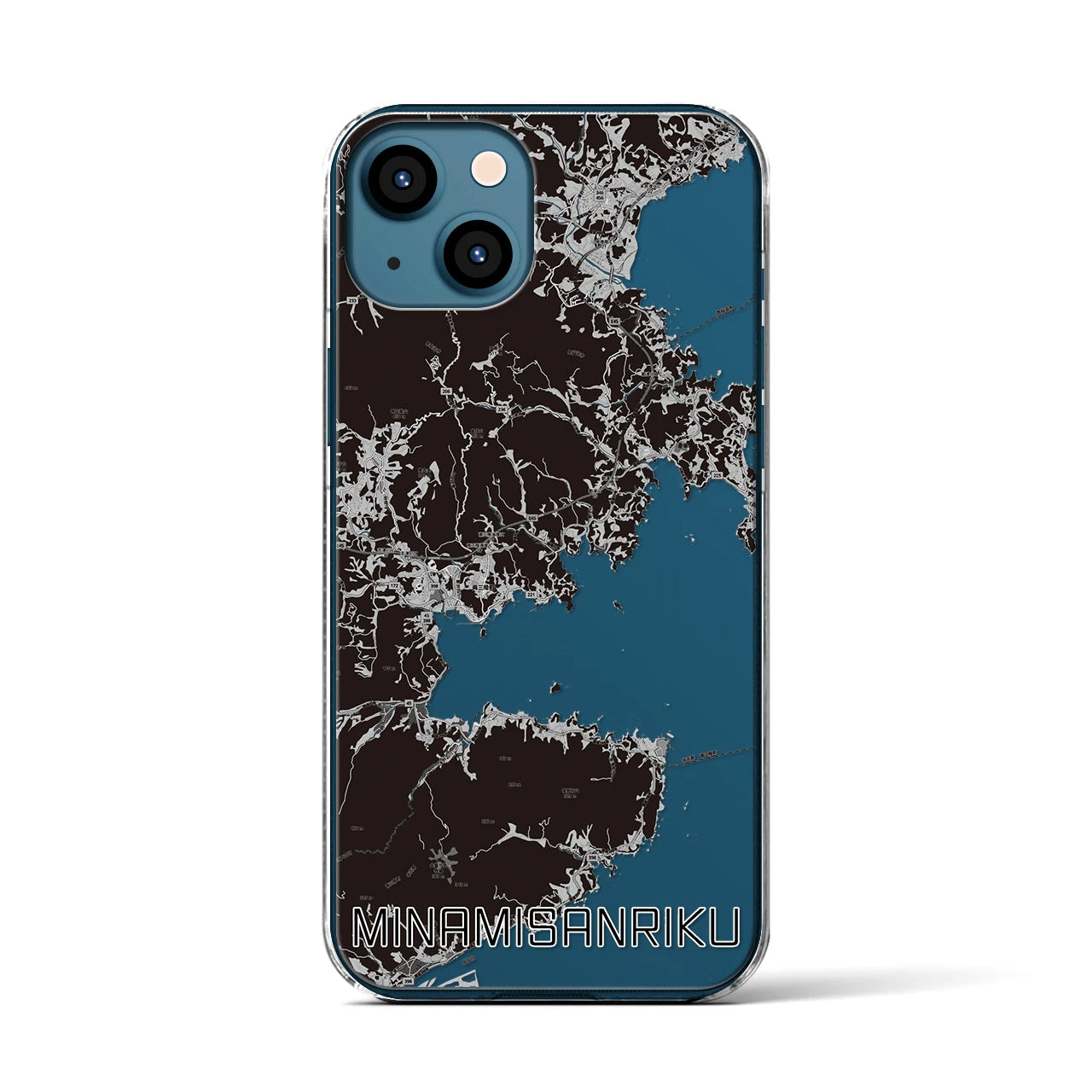 【南三陸(宮城県)】地図柄iPhoneケース(クリアタイプ)