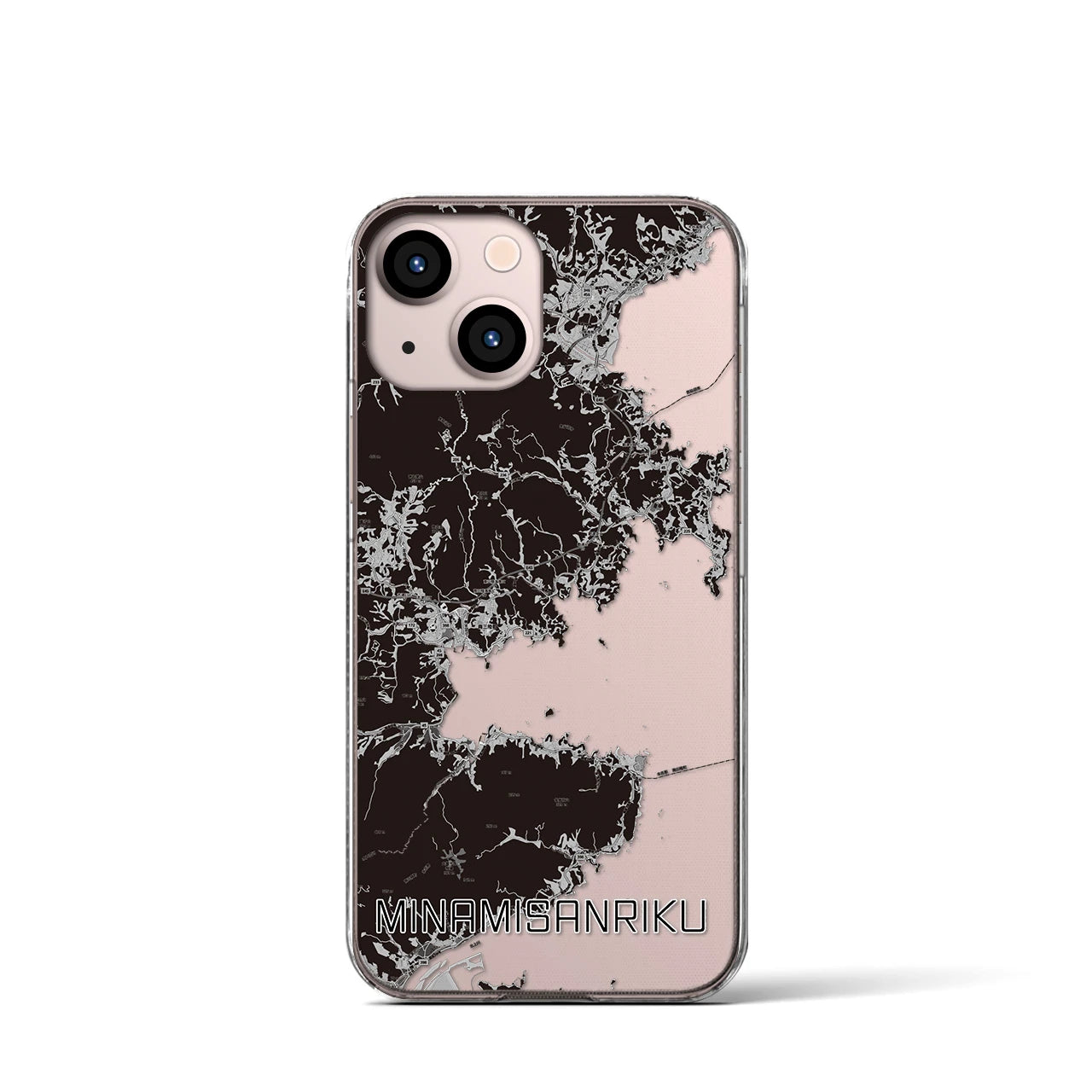 【南三陸(宮城県)】地図柄iPhoneケース(クリアタイプ)