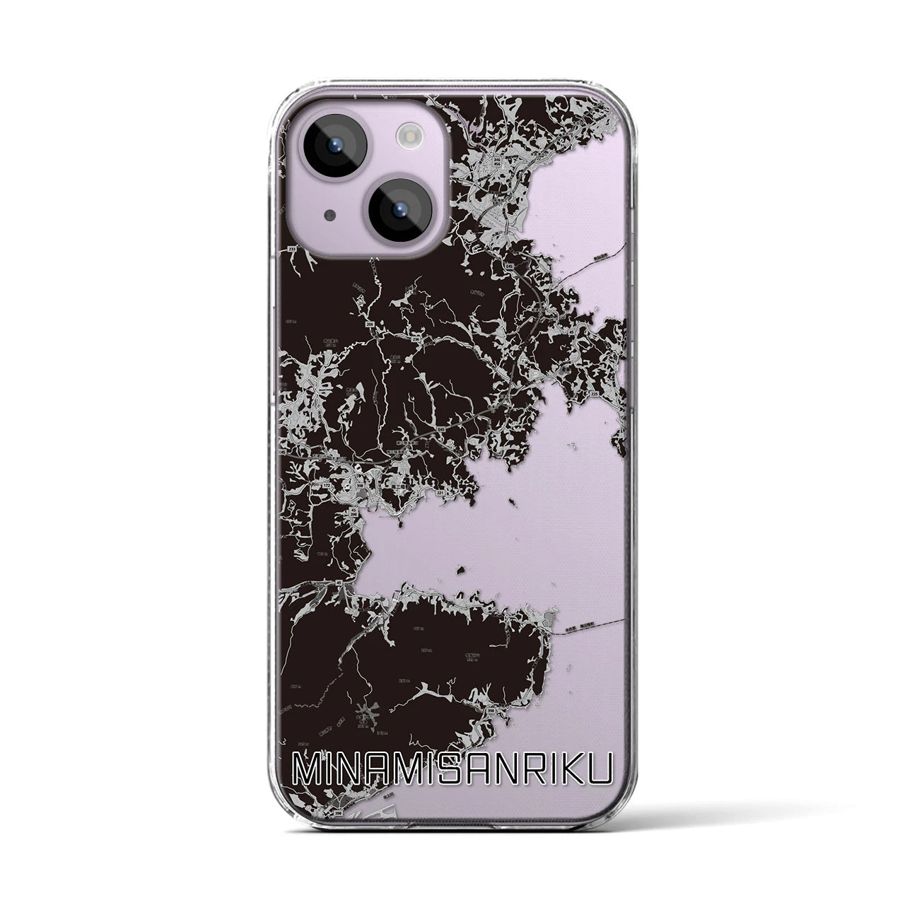 【南三陸(宮城県)】地図柄iPhoneケース(クリアタイプ)