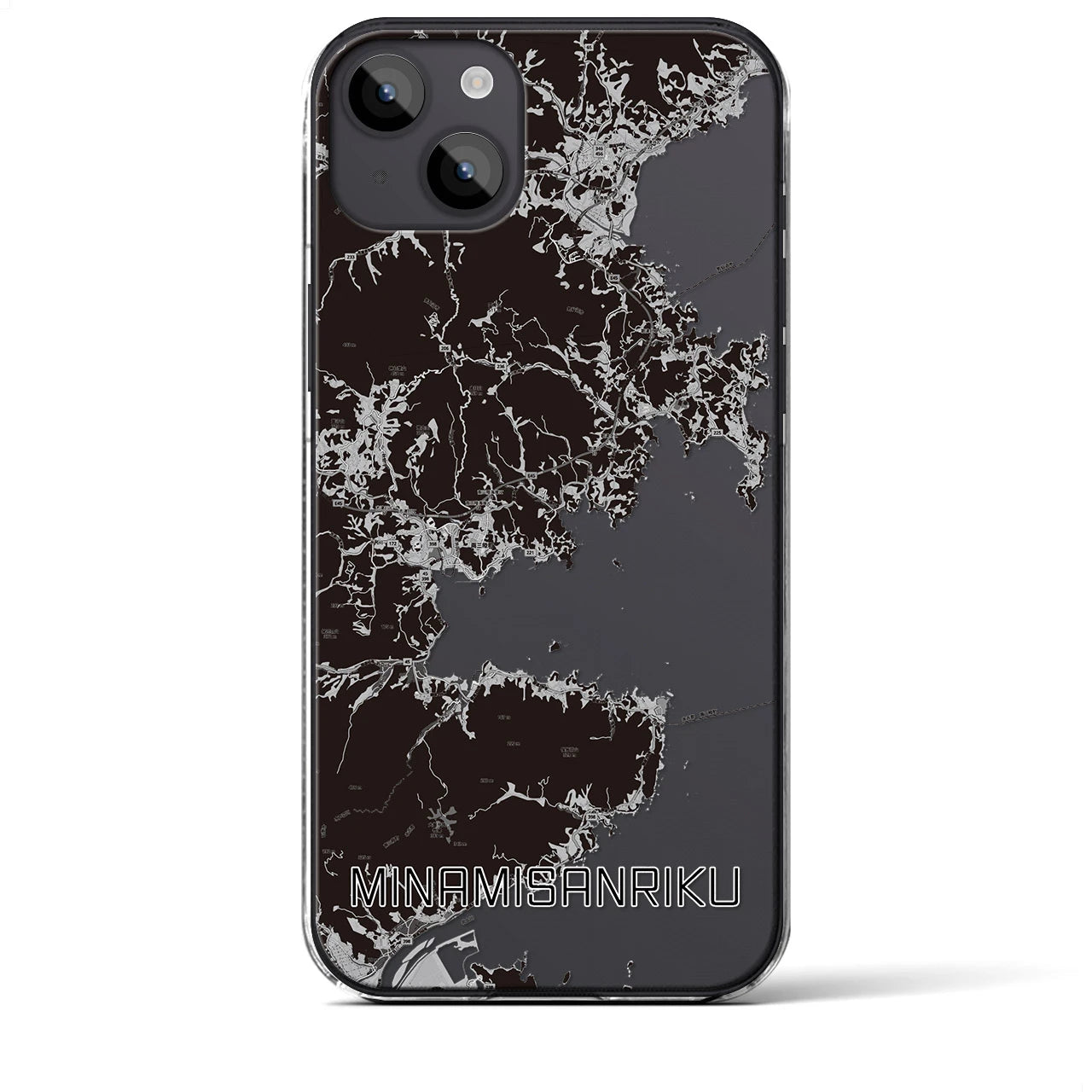 【南三陸(宮城県)】地図柄iPhoneケース(クリアタイプ)