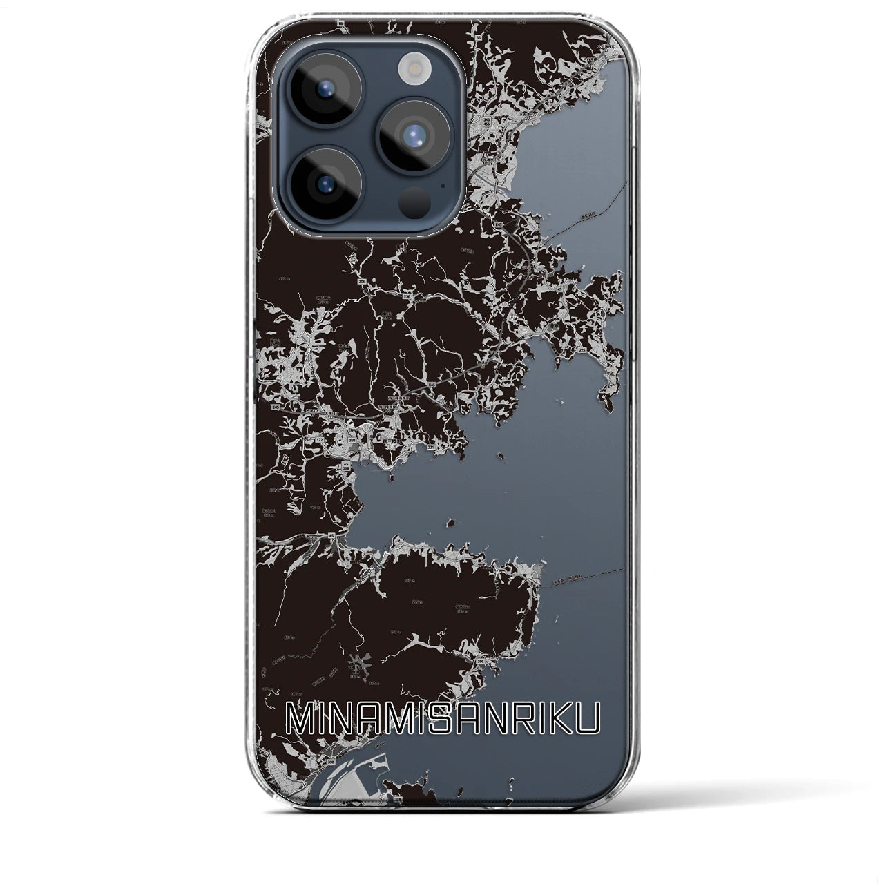 【南三陸(宮城県)】地図柄iPhoneケース(クリアタイプ)