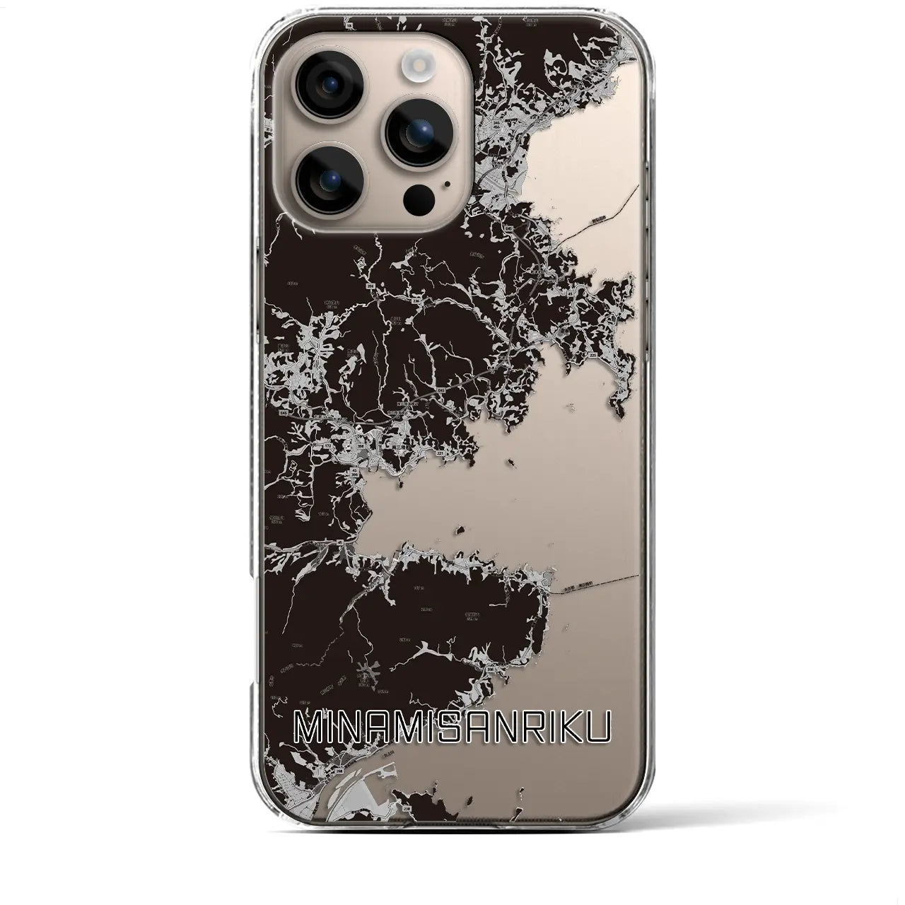 【南三陸(宮城県)】地図柄iPhoneケース(クリアタイプ)