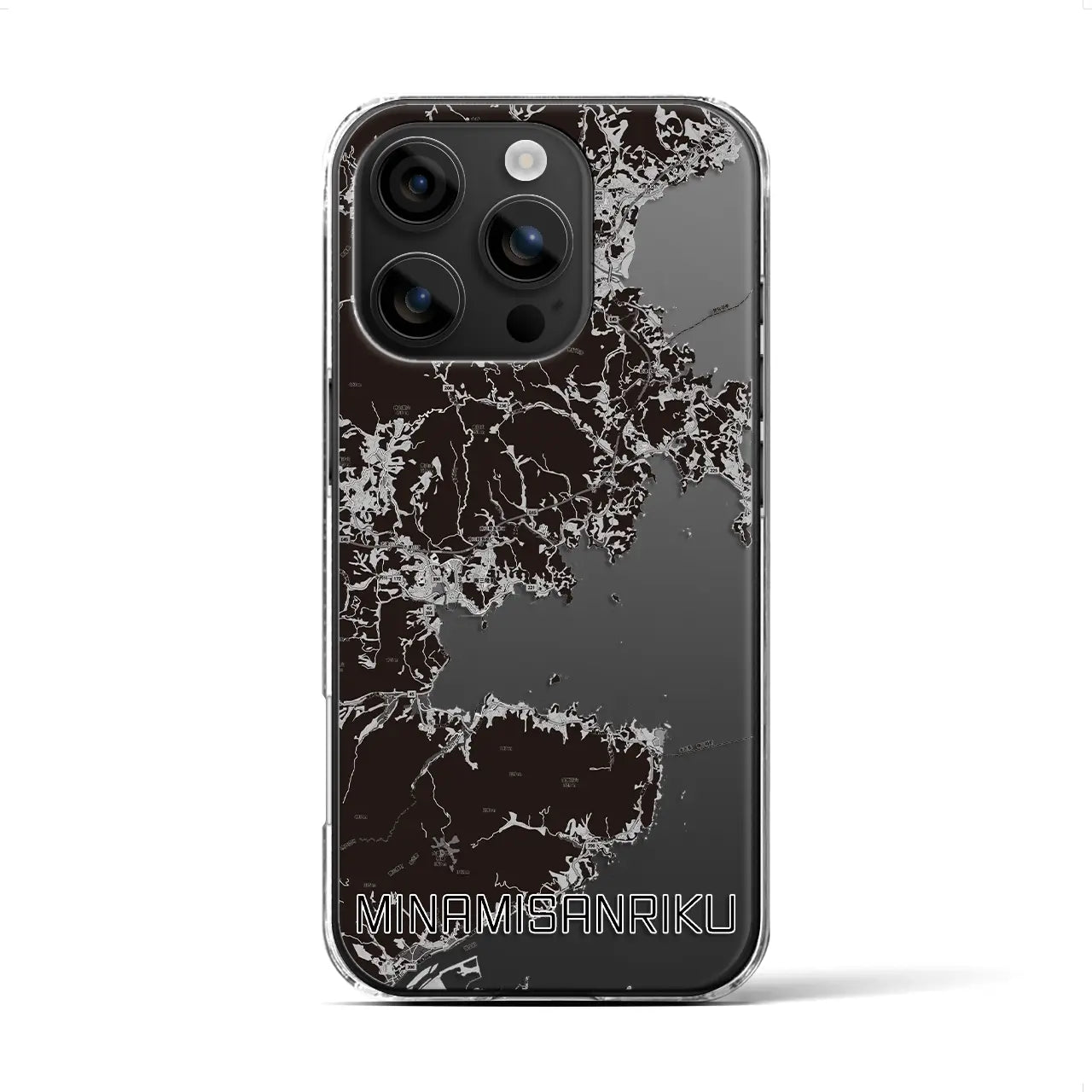 【南三陸(宮城県)】地図柄iPhoneケース(クリアタイプ)