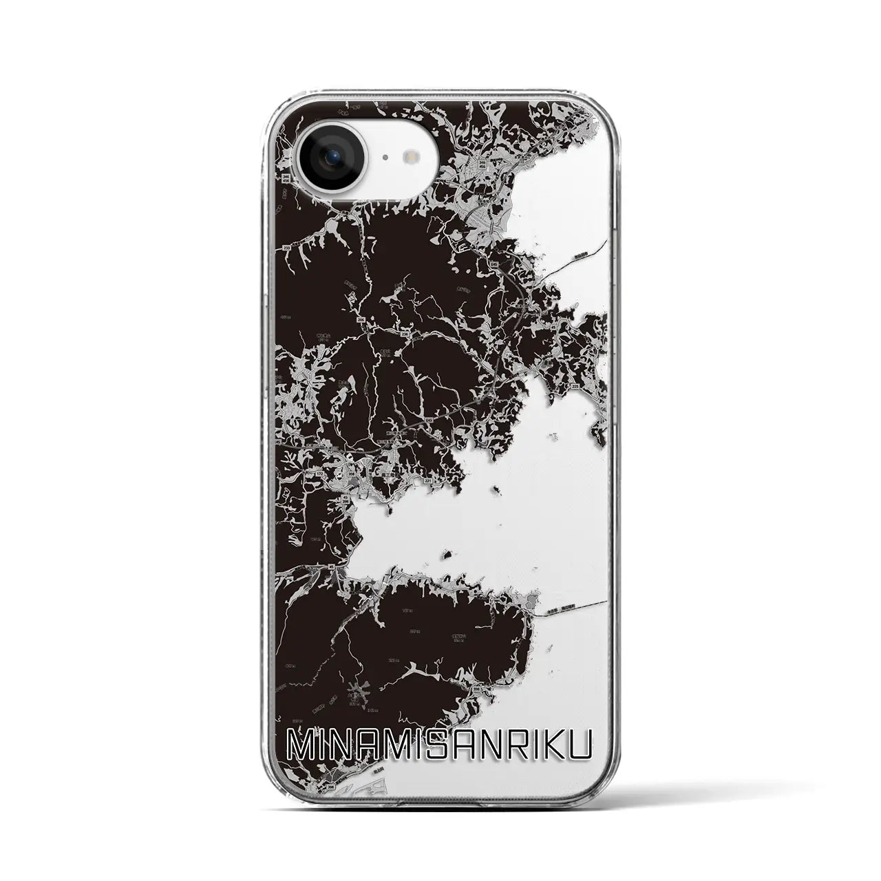 【南三陸(宮城県)】地図柄iPhoneケース(クリアタイプ)