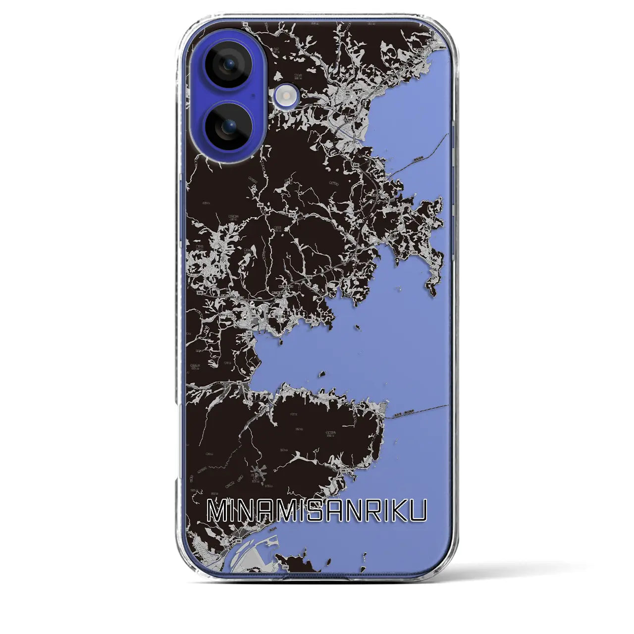 【南三陸(宮城県)】地図柄iPhoneケース(クリアタイプ)