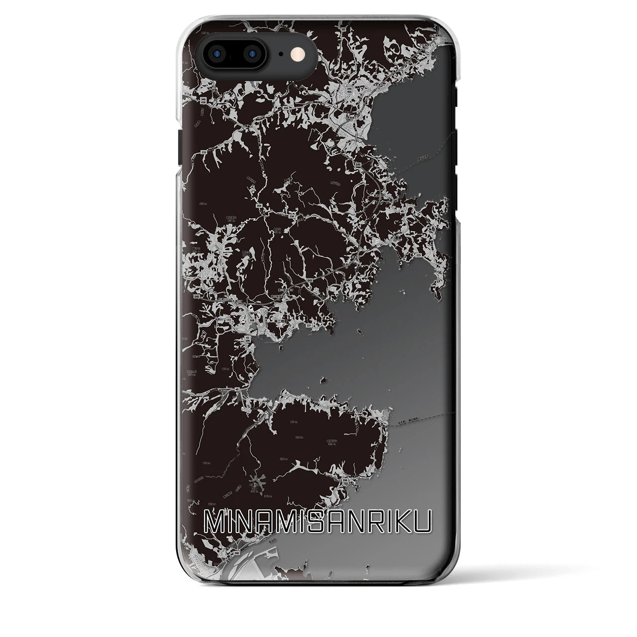 【南三陸(宮城県)】地図柄iPhoneケース(クリアタイプ)