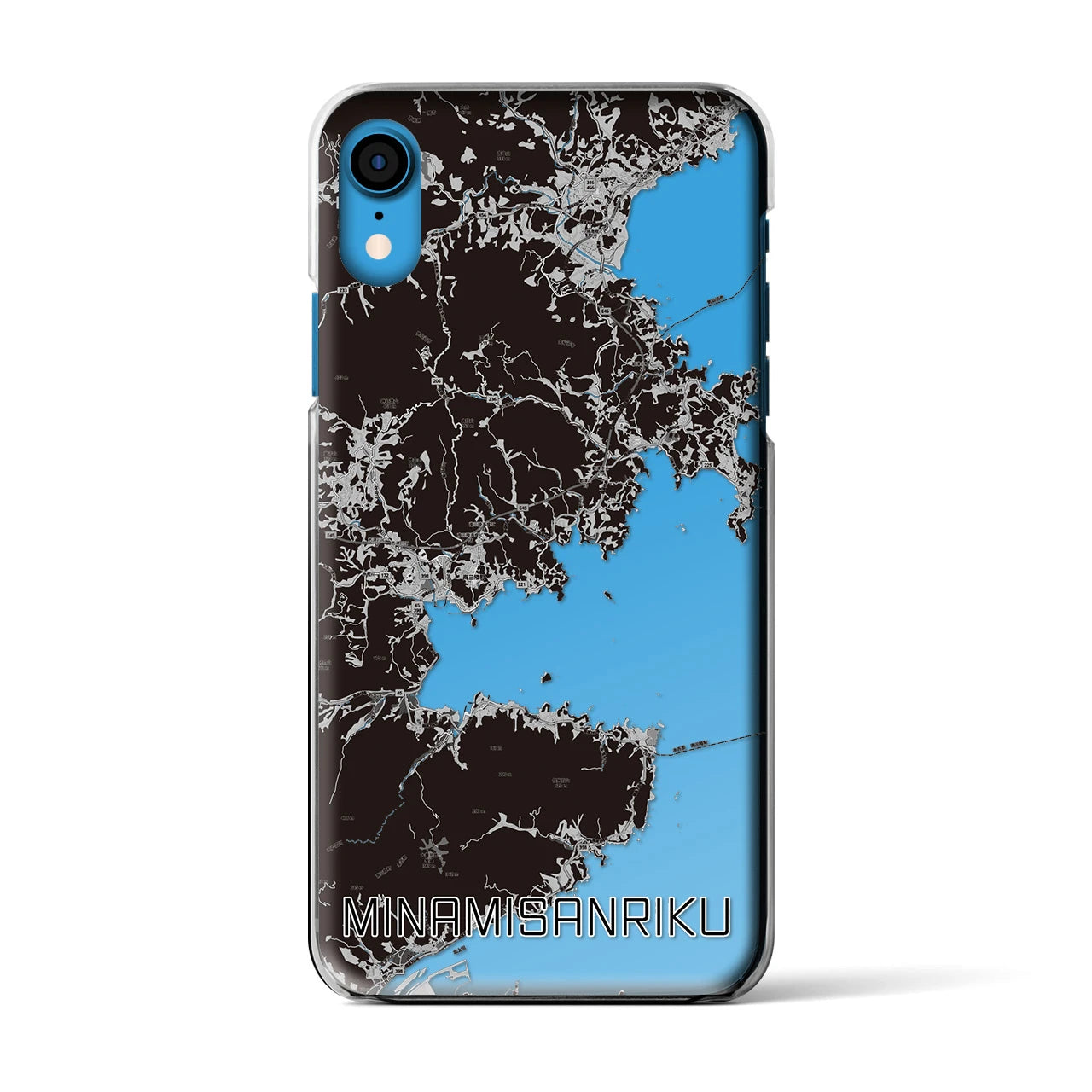 【南三陸(宮城県)】地図柄iPhoneケース(クリアタイプ)