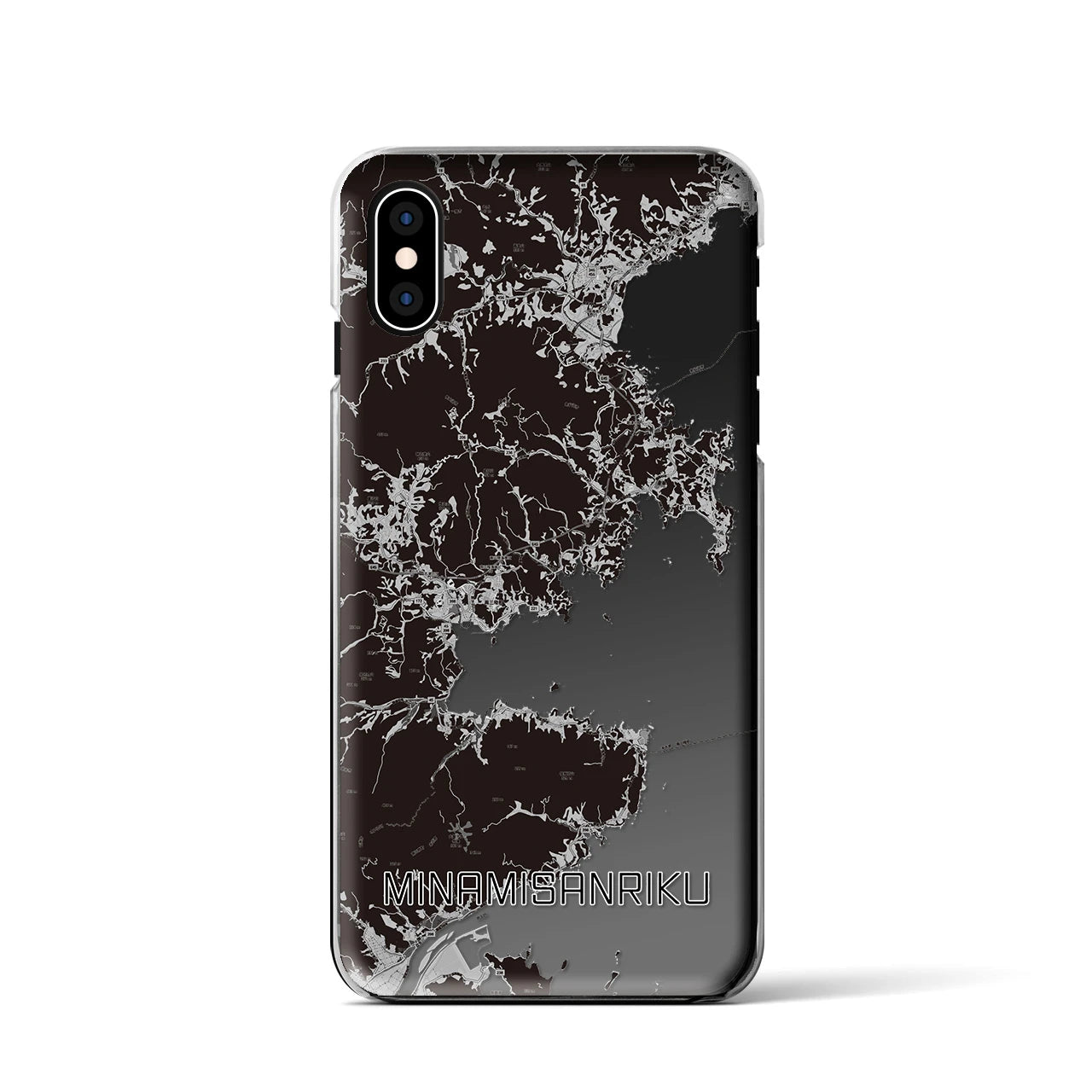 【南三陸(宮城県)】地図柄iPhoneケース(クリアタイプ)