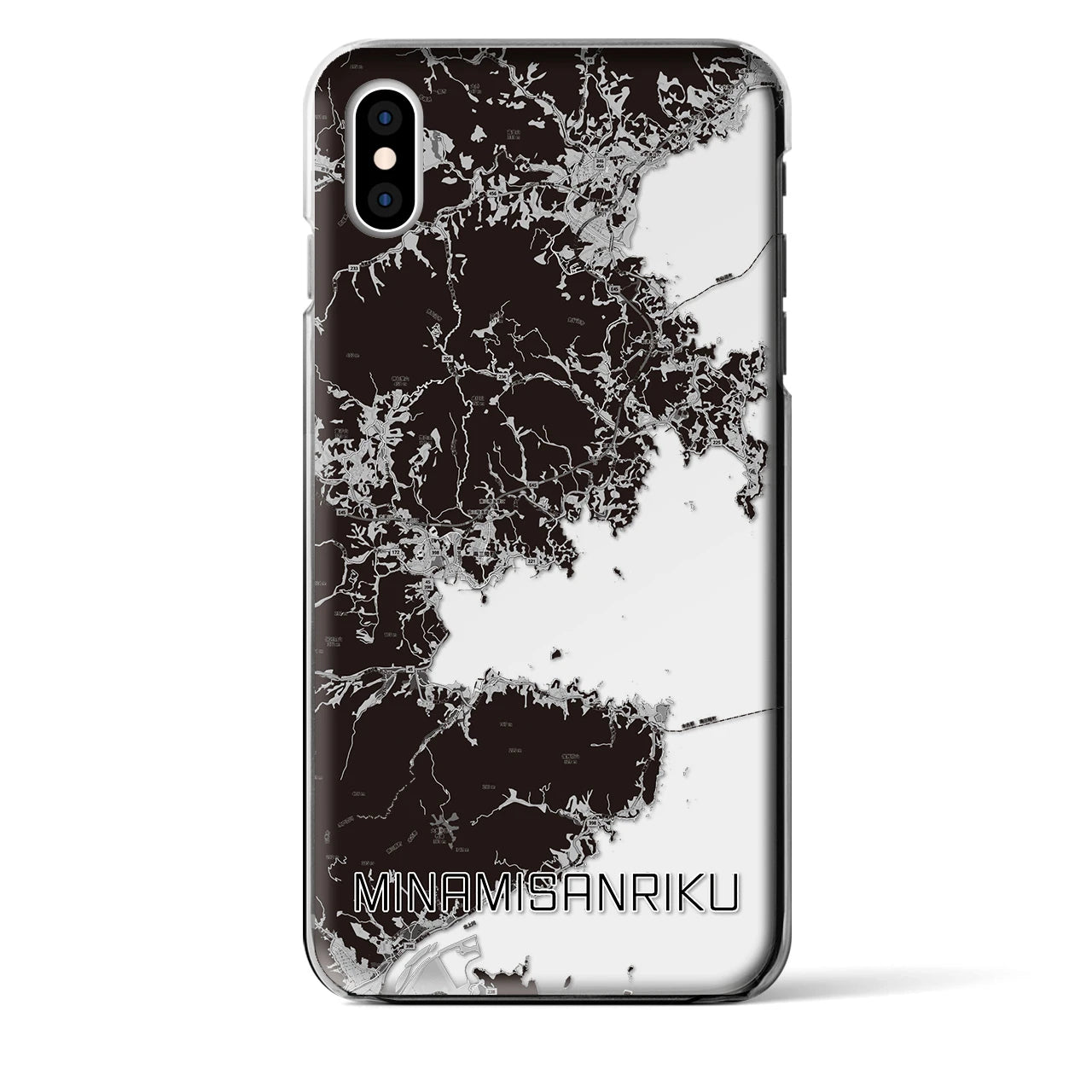 【南三陸(宮城県)】地図柄iPhoneケース(クリアタイプ)