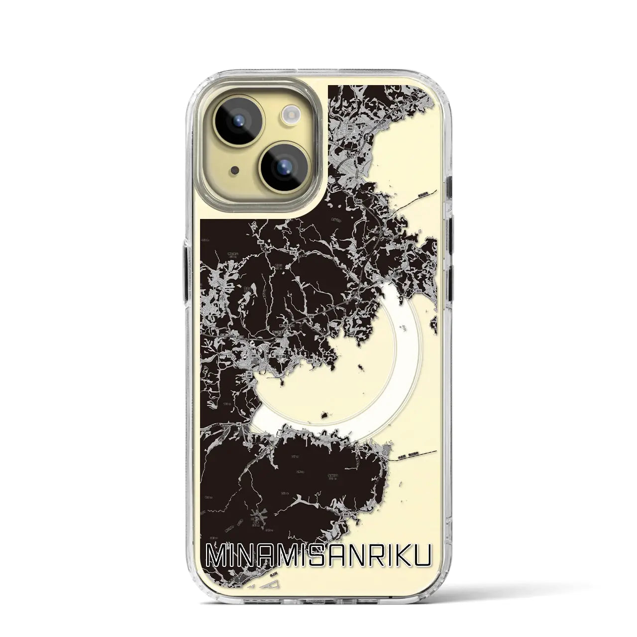 【南三陸(宮城県)】地図柄iPhoneケース(MagSafeタイプ)
