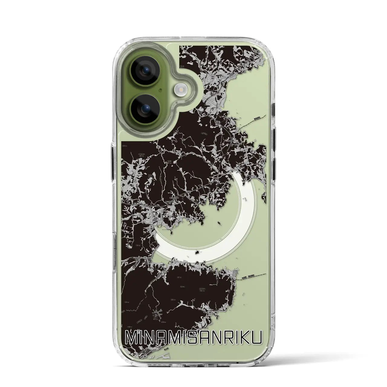 【南三陸(宮城県)】地図柄iPhoneケース(MagSafeタイプ)