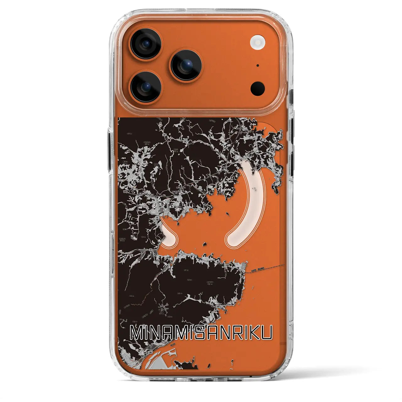 【南三陸(宮城県)】地図柄iPhoneケース(MagSafeタイプ)