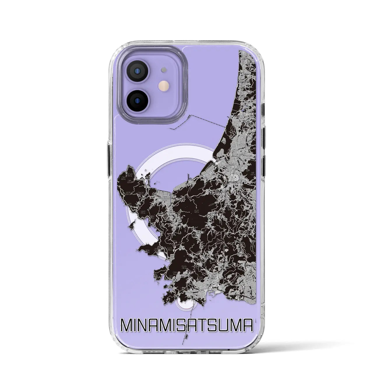 【南さつま(鹿児島県)】地図柄iPhoneケース(MagSafeタイプ)