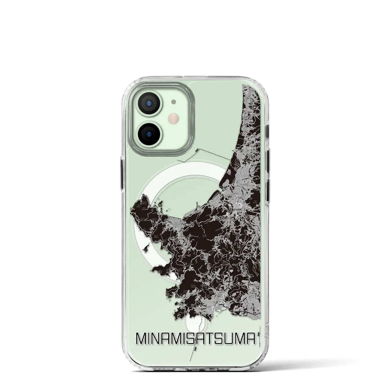 【南さつま(鹿児島県)】地図柄iPhoneケース(MagSafeタイプ)