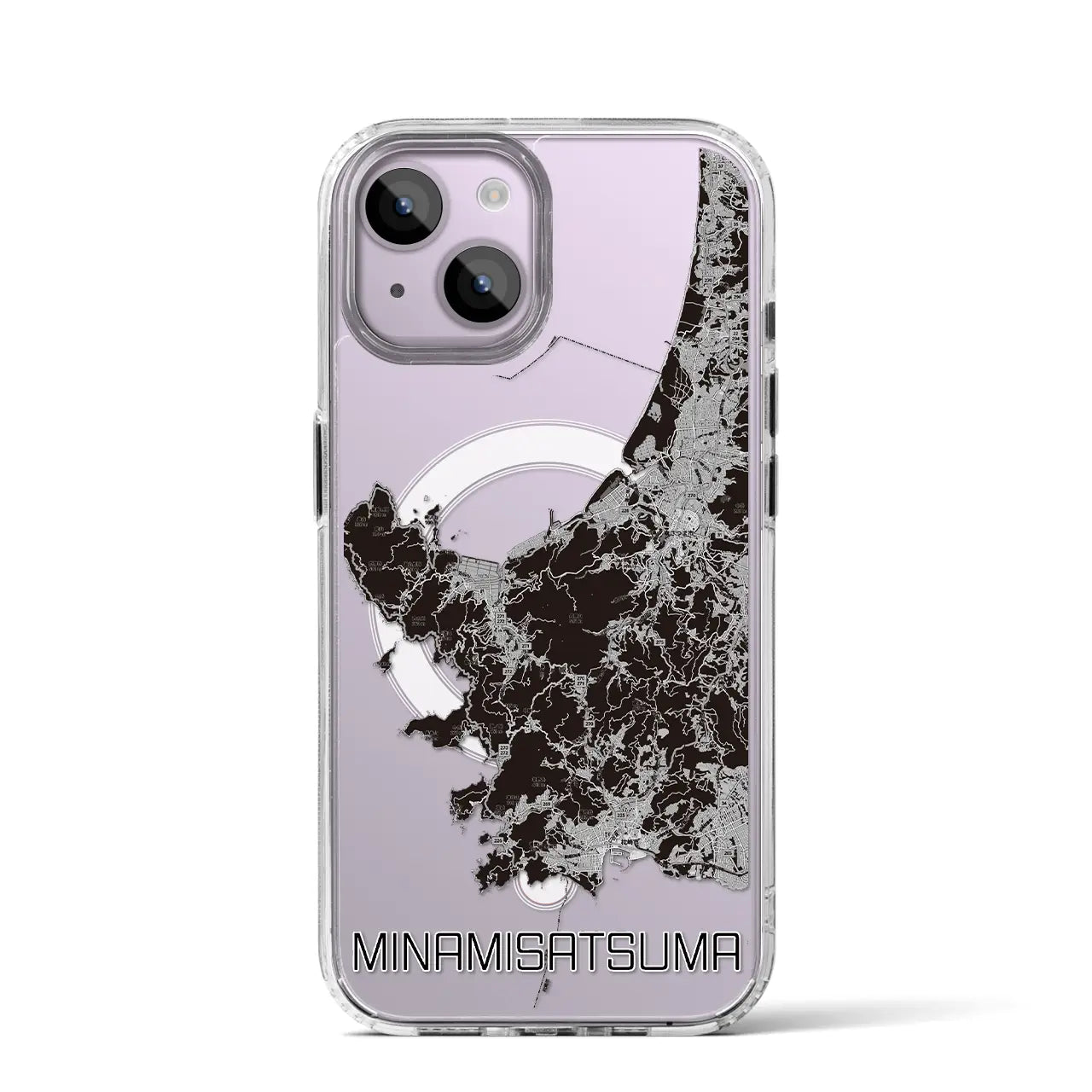 【南さつま(鹿児島県)】地図柄iPhoneケース(MagSafeタイプ)