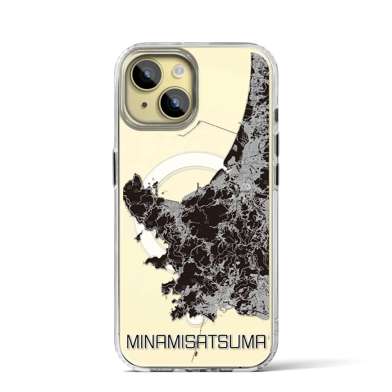 【南さつま(鹿児島県)】地図柄iPhoneケース(MagSafeタイプ)
