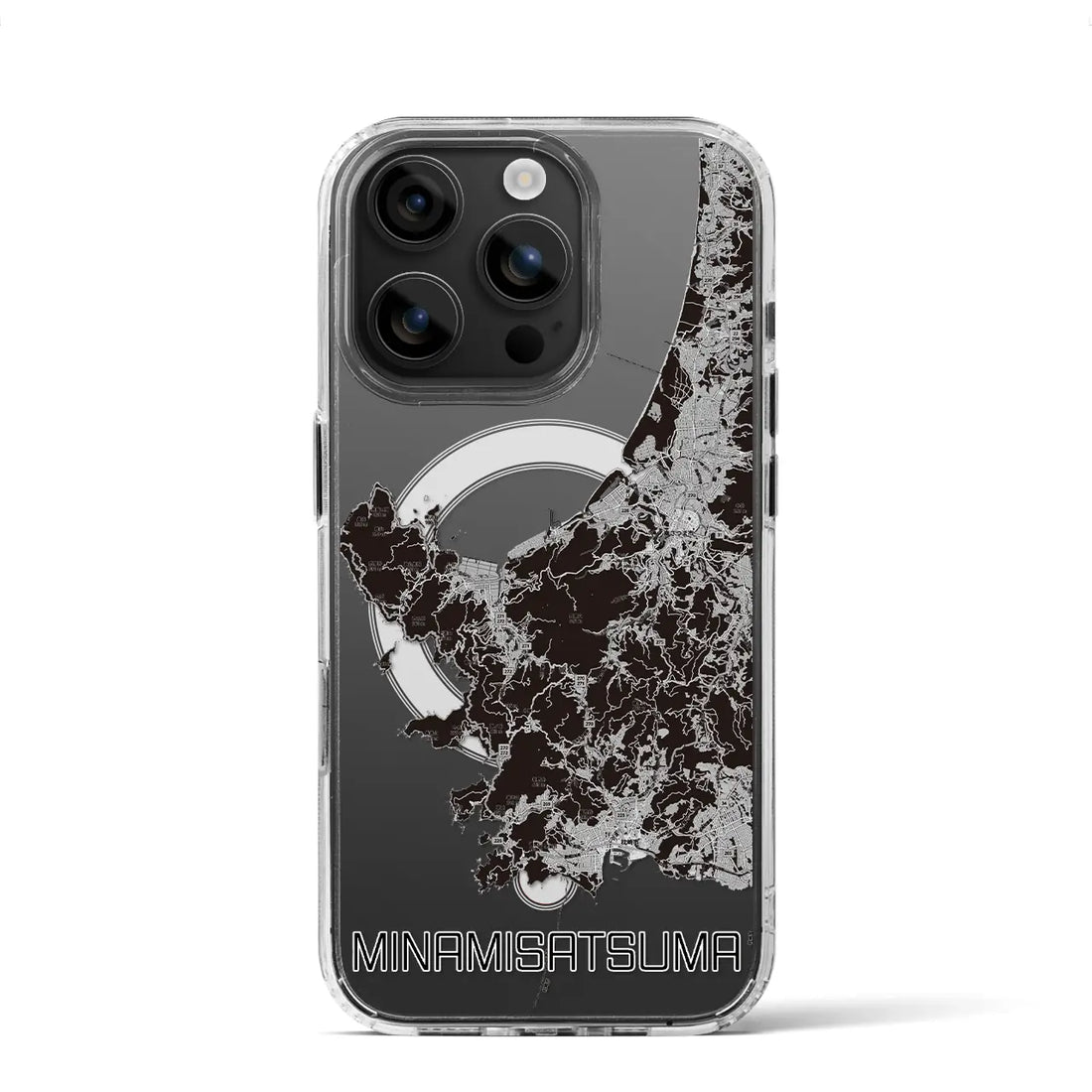 【南さつま(鹿児島県)】地図柄iPhoneケース(MagSafeタイプ)