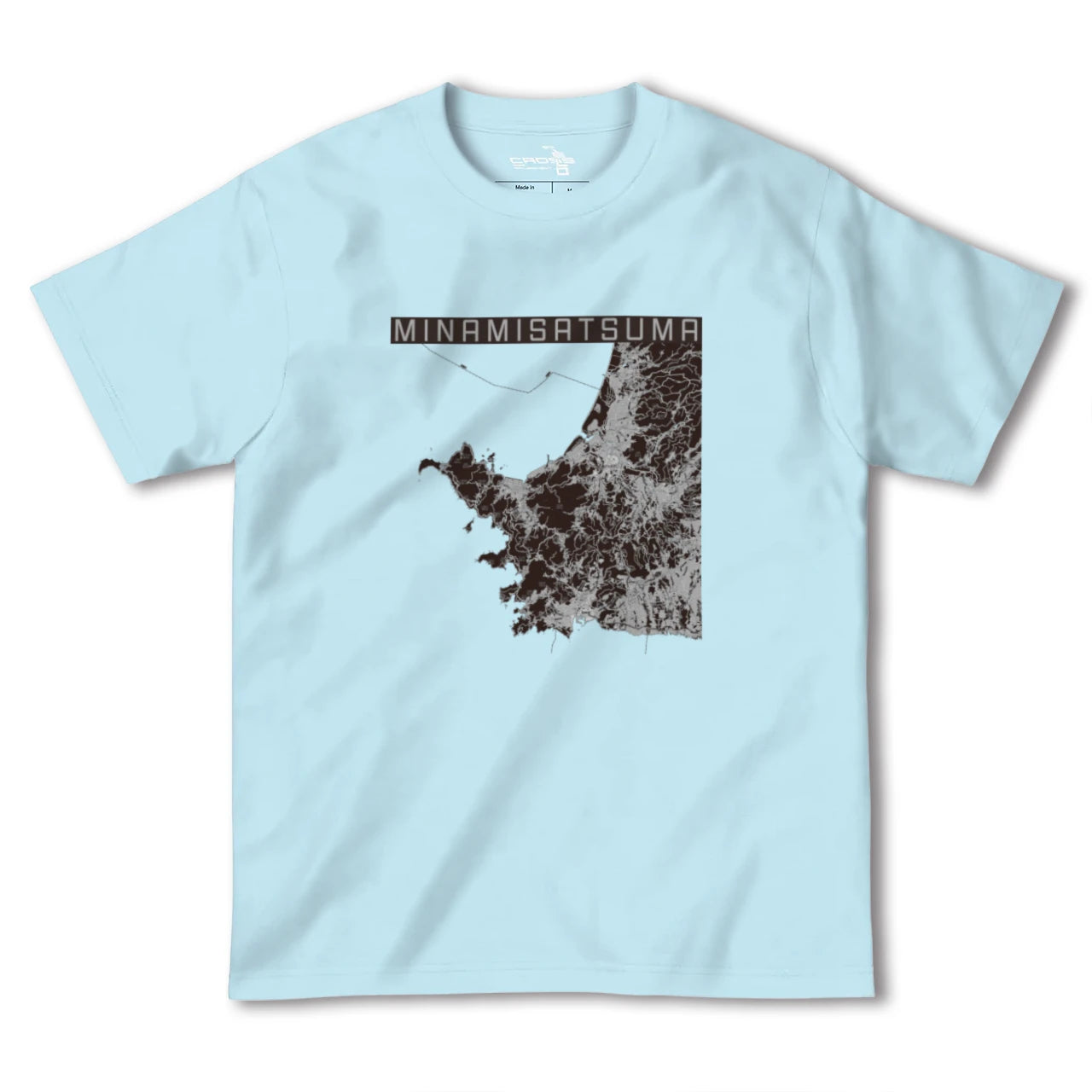 【南さつま(鹿児島県)】地図柄ヘビーウェイトTシャツ