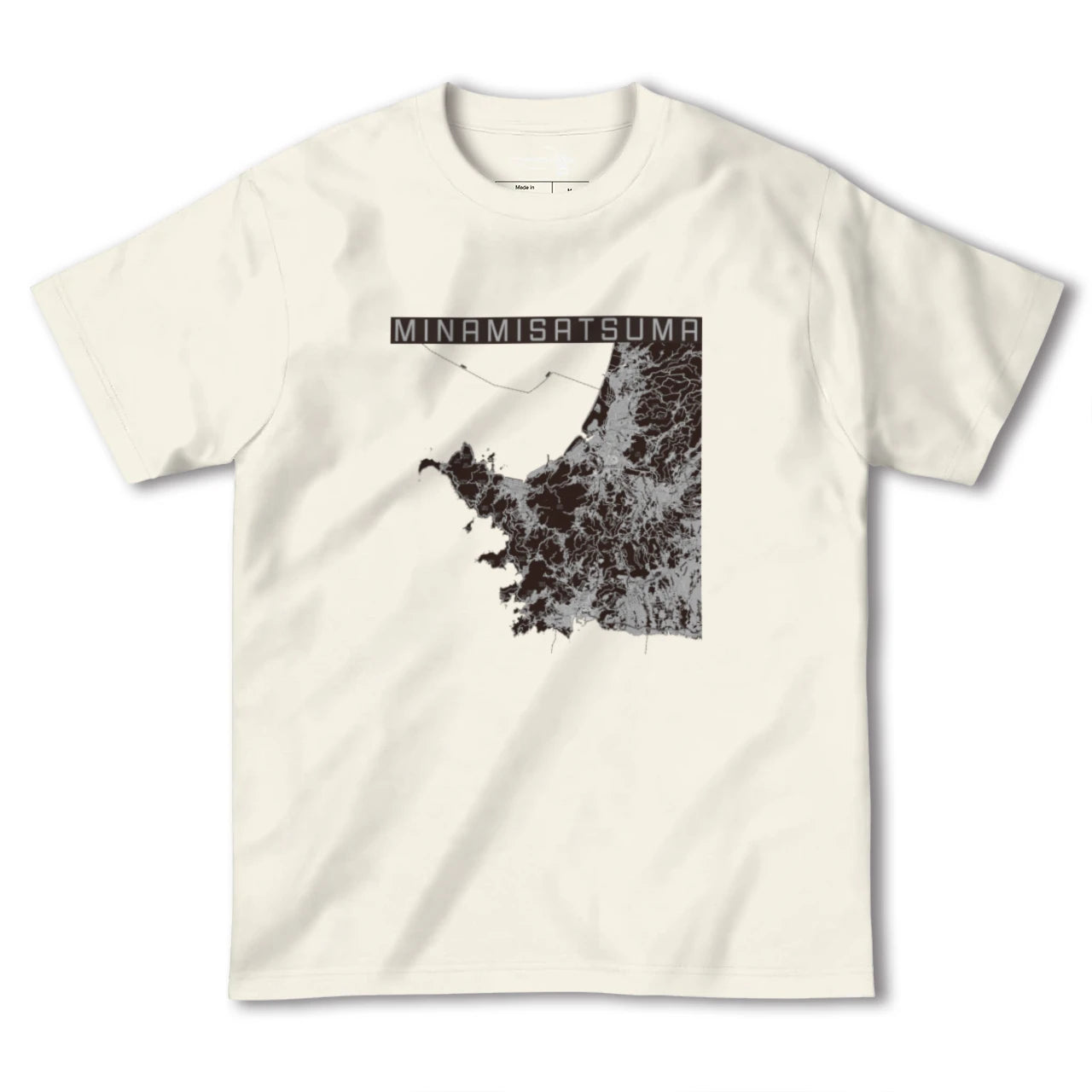 【南さつま(鹿児島県)】地図柄ヘビーウェイトTシャツ