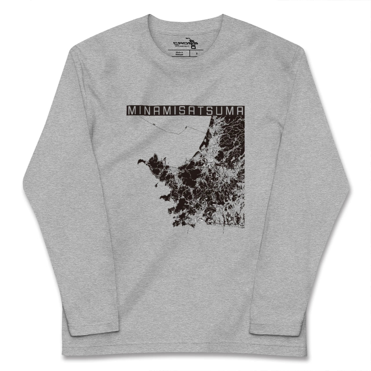 【南さつま(鹿児島県)】地図柄ロングスリーブTシャツ