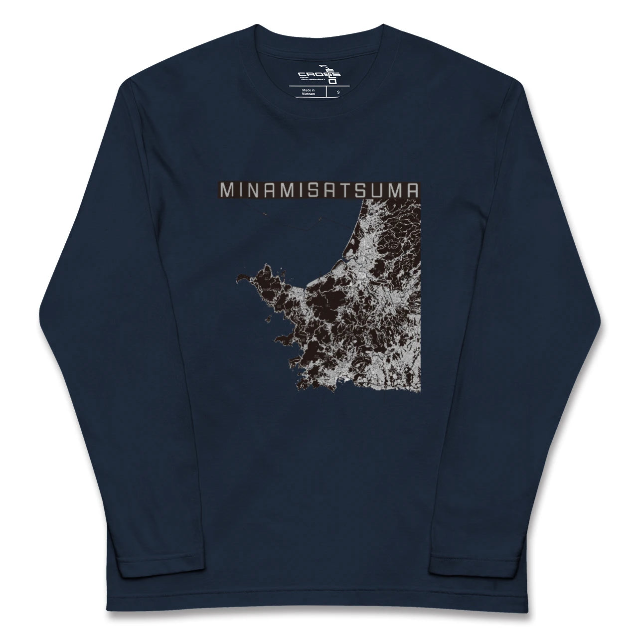 【南さつま(鹿児島県)】地図柄ロングスリーブTシャツ