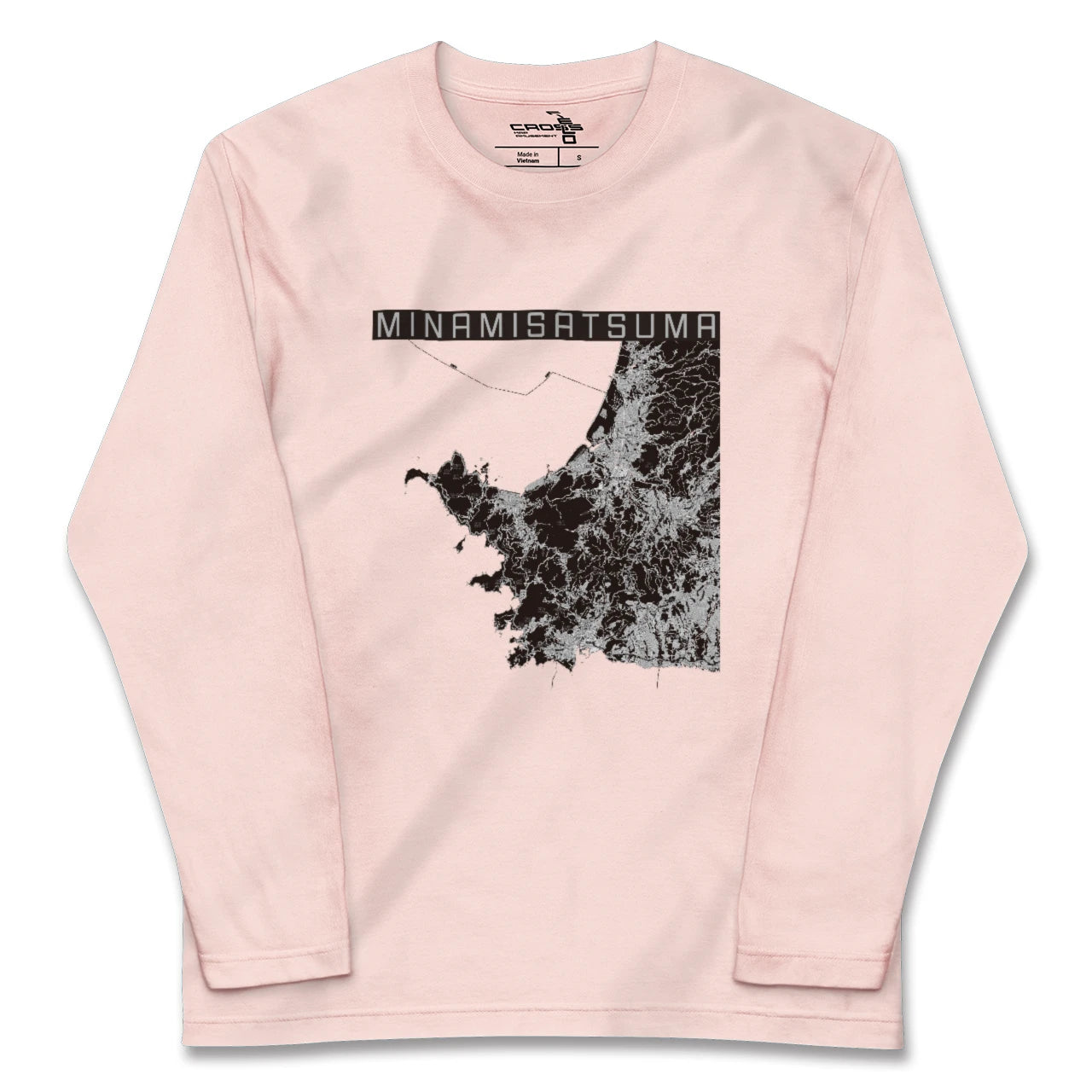 【南さつま(鹿児島県)】地図柄ロングスリーブTシャツ