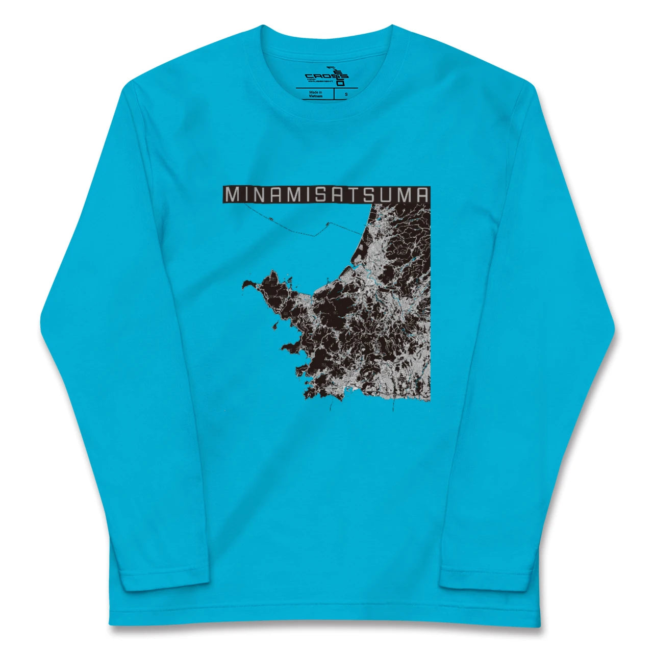 【南さつま(鹿児島県)】地図柄ロングスリーブTシャツ