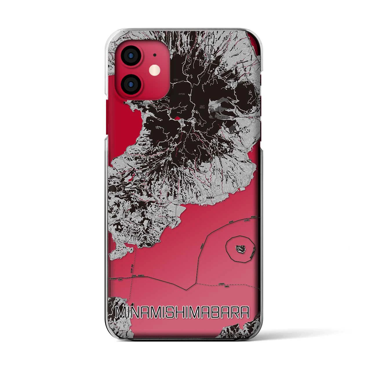 【南島原(長崎県)】地図柄iPhoneケース(クリアタイプ)