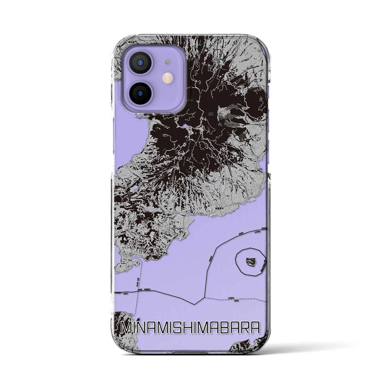 【南島原(長崎県)】地図柄iPhoneケース(クリアタイプ)