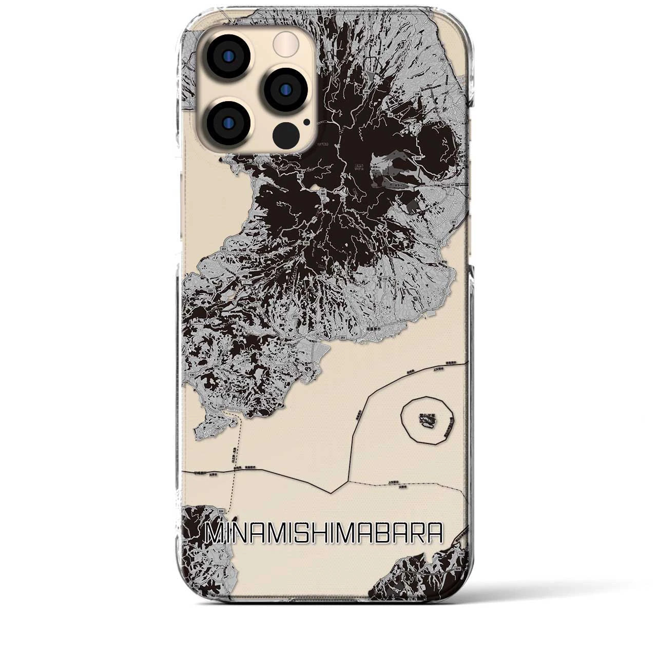 【南島原(長崎県)】地図柄iPhoneケース(クリアタイプ)