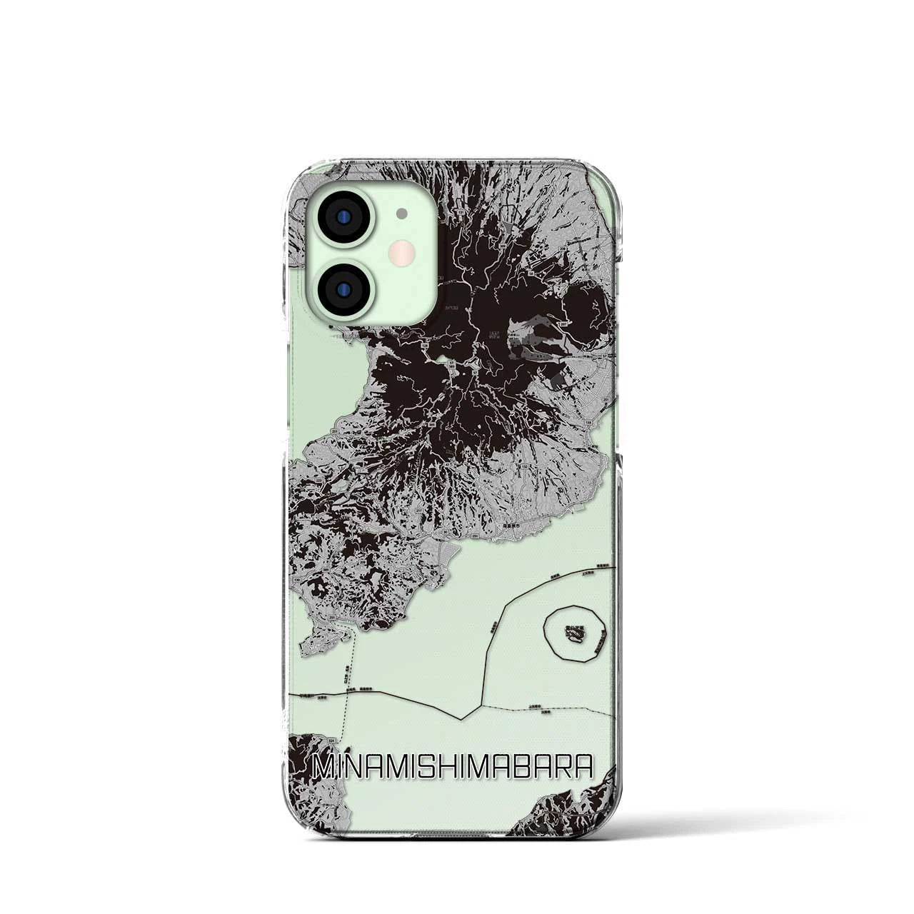 【南島原(長崎県)】地図柄iPhoneケース(クリアタイプ)