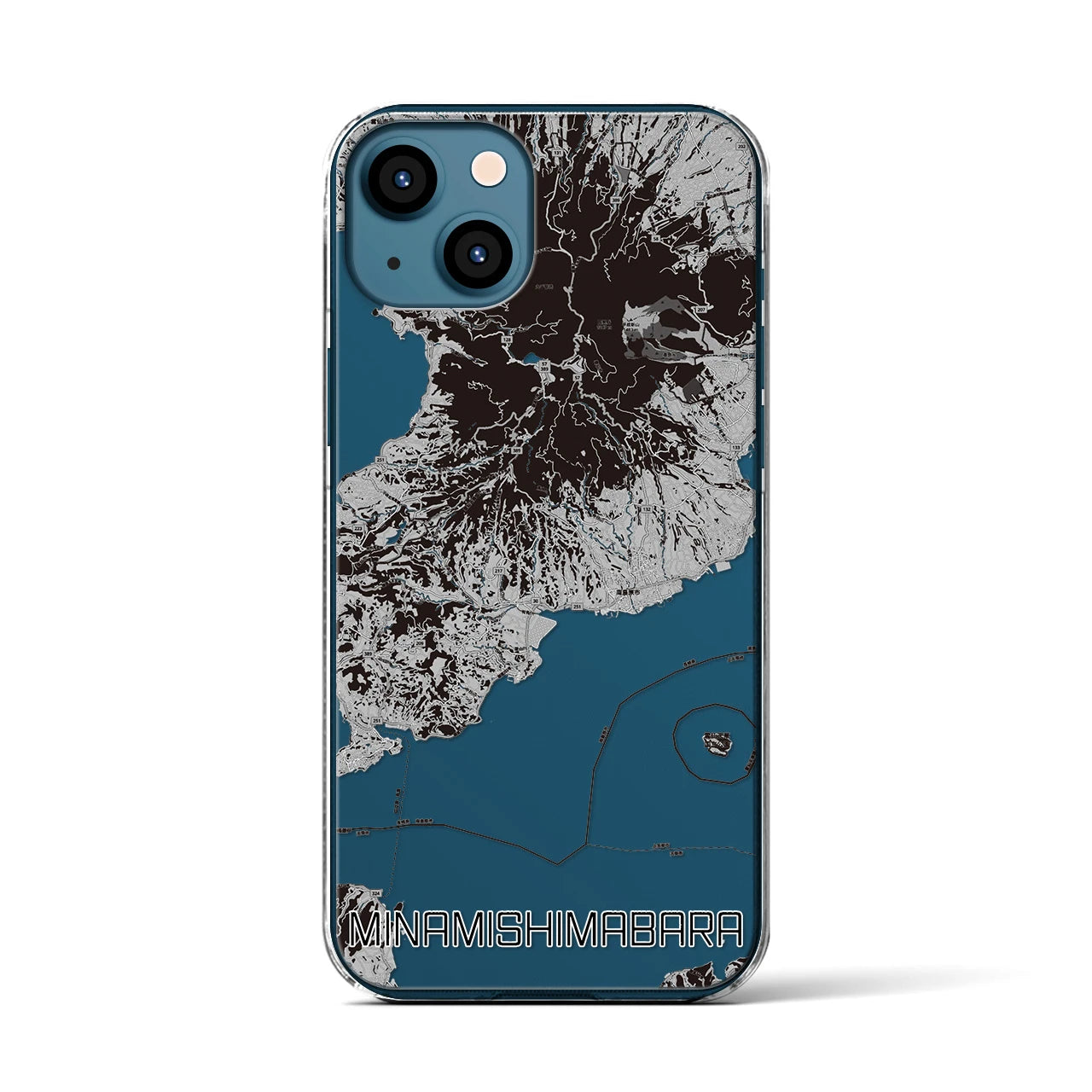 【南島原(長崎県)】地図柄iPhoneケース(クリアタイプ)