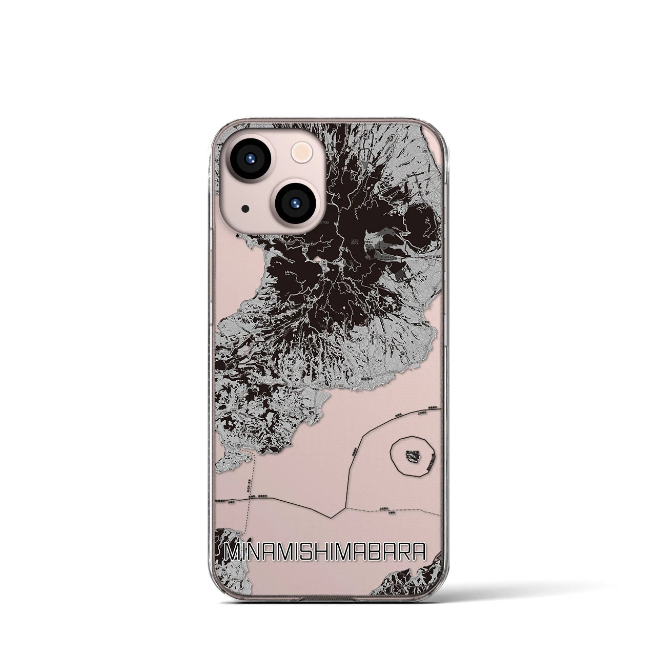 【南島原(長崎県)】地図柄iPhoneケース(クリアタイプ)