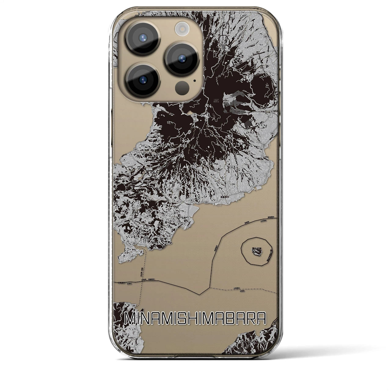 【南島原(長崎県)】地図柄iPhoneケース(クリアタイプ)