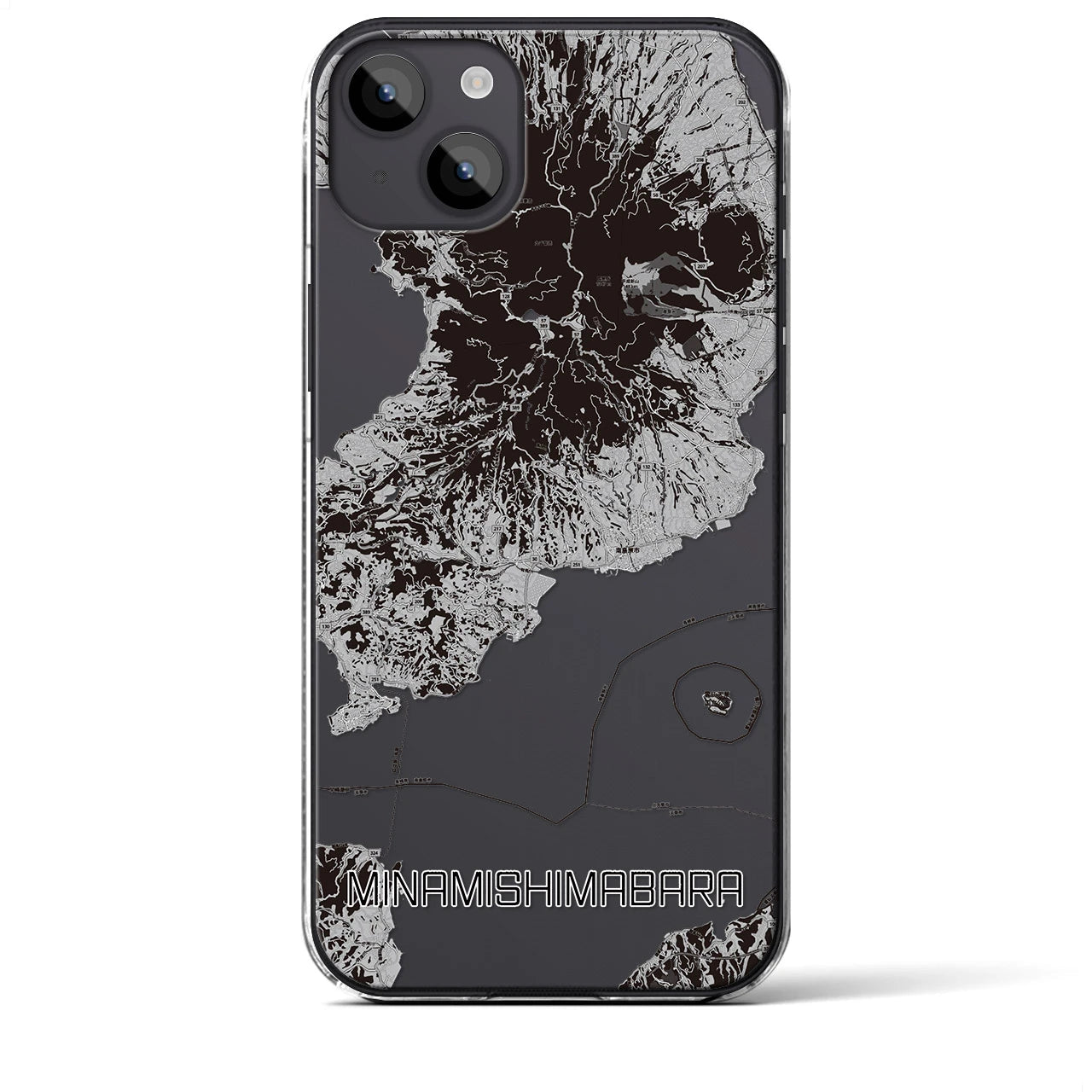 【南島原(長崎県)】地図柄iPhoneケース(クリアタイプ)