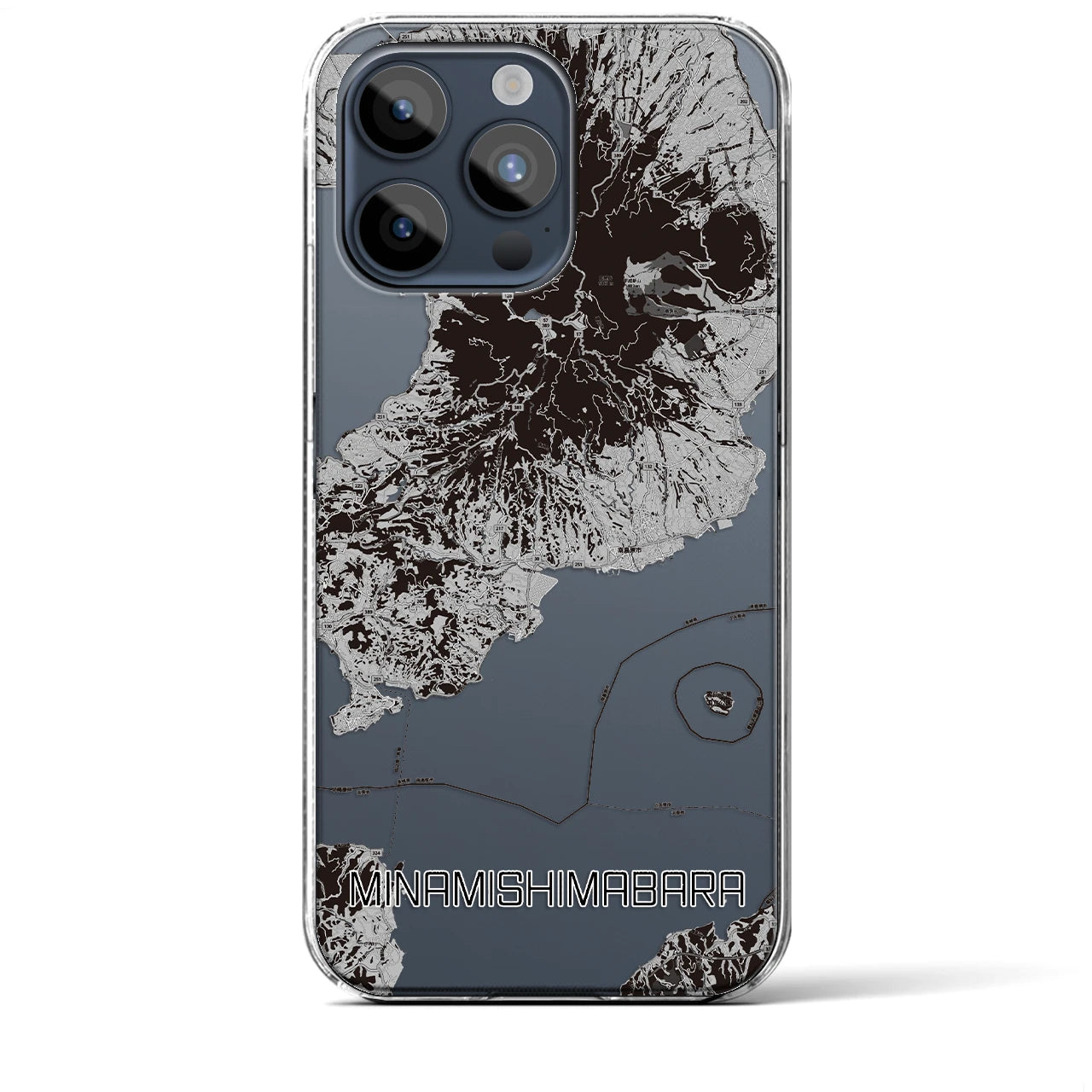 【南島原(長崎県)】地図柄iPhoneケース(クリアタイプ)