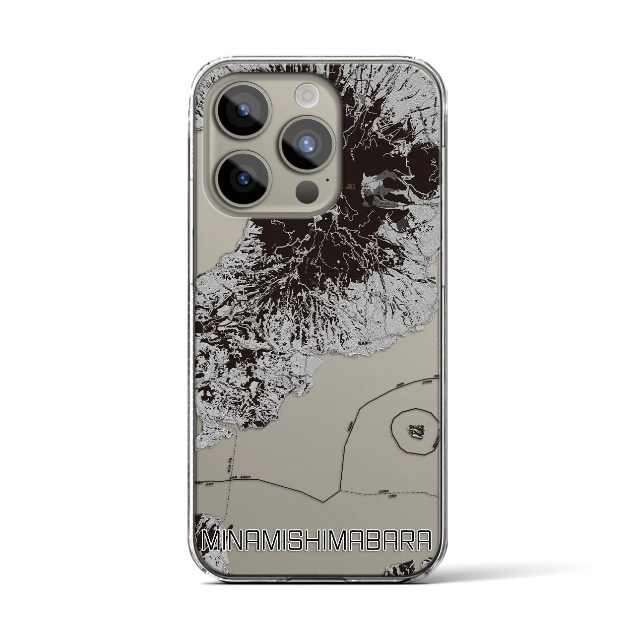 【南島原(長崎県)】地図柄iPhoneケース(クリアタイプ)