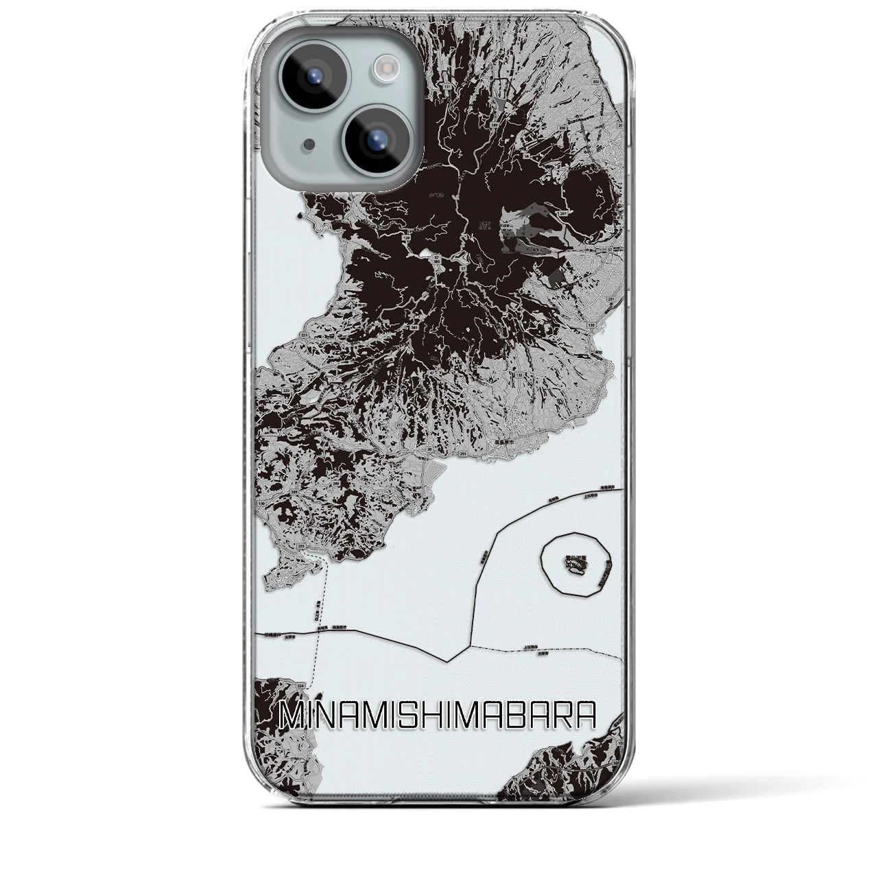 【南島原(長崎県)】地図柄iPhoneケース(クリアタイプ)