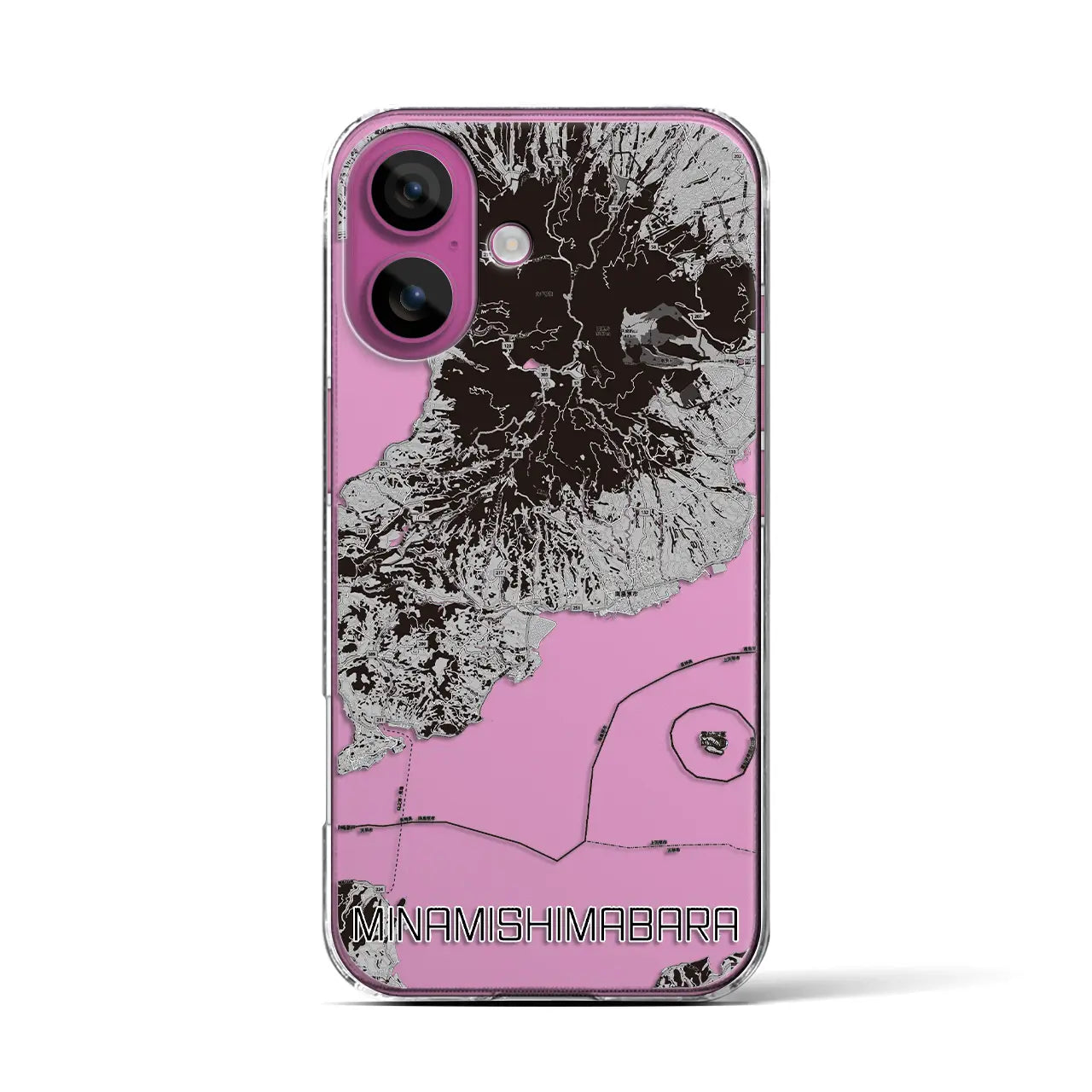【南島原(長崎県)】地図柄iPhoneケース(クリアタイプ)