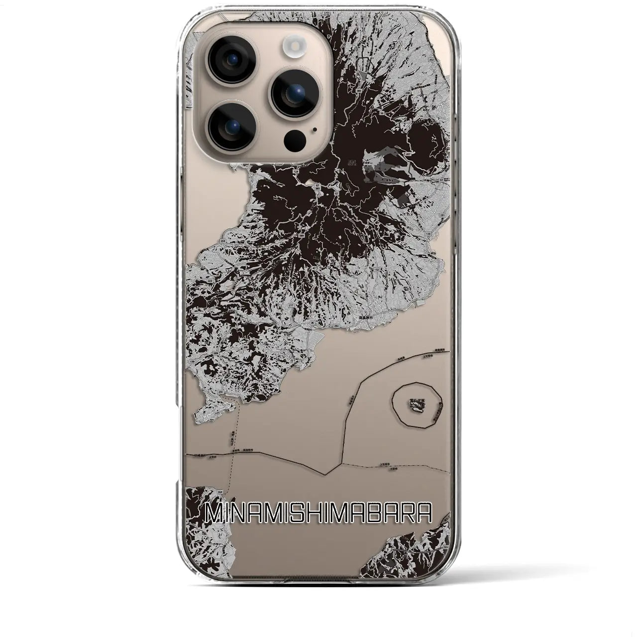 【南島原(長崎県)】地図柄iPhoneケース(クリアタイプ)