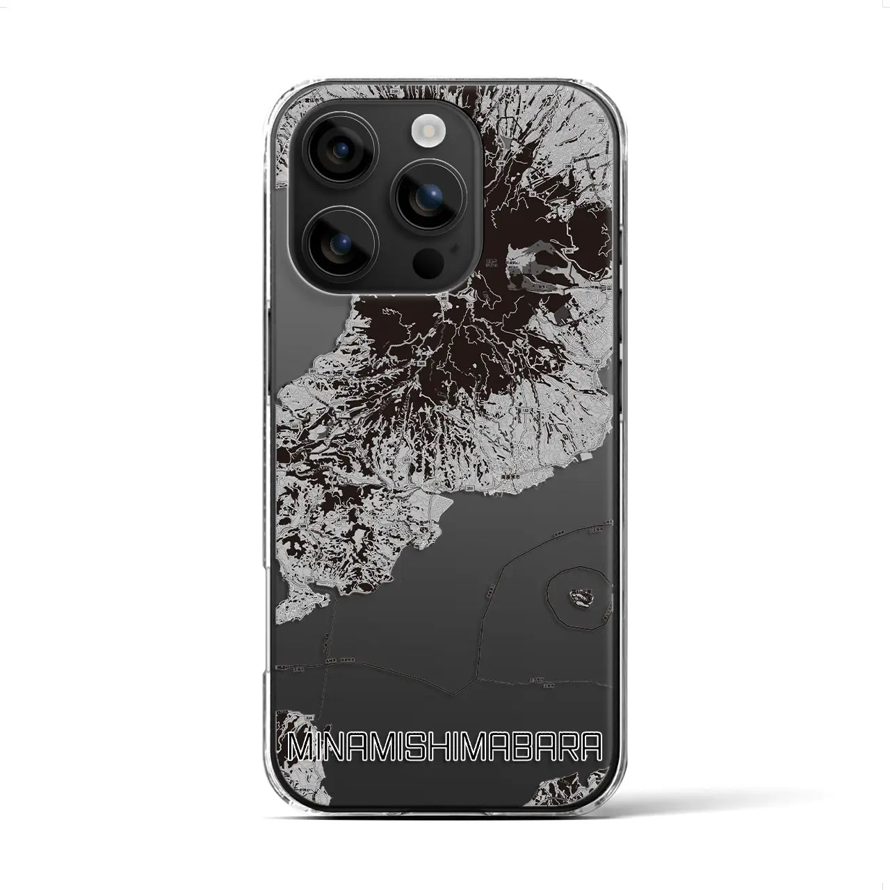 【南島原(長崎県)】地図柄iPhoneケース(クリアタイプ)