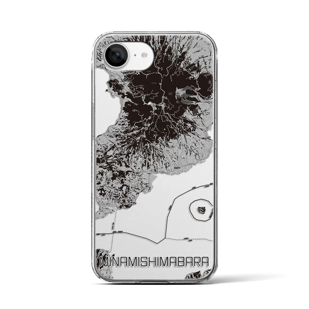 【南島原(長崎県)】地図柄iPhoneケース(クリアタイプ)