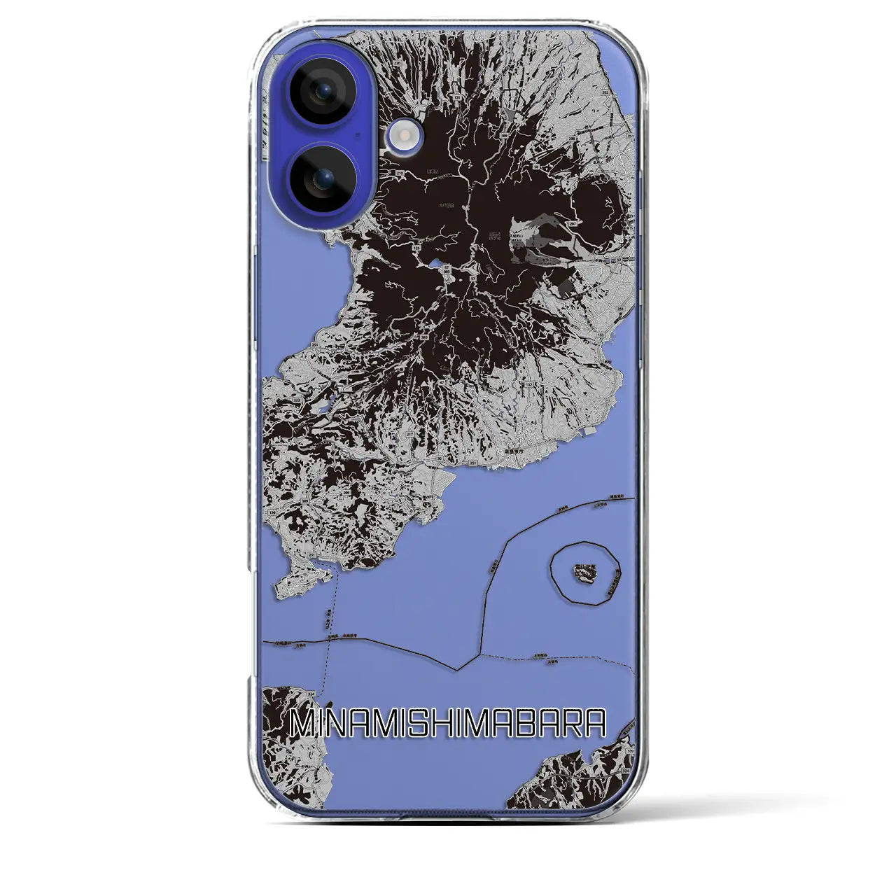 【南島原(長崎県)】地図柄iPhoneケース(クリアタイプ)
