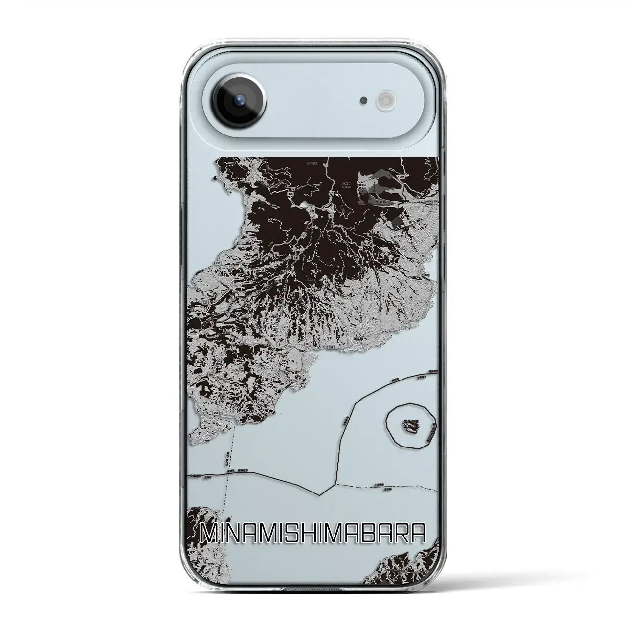 【南島原(長崎県)】地図柄iPhoneケース(クリアタイプ)
