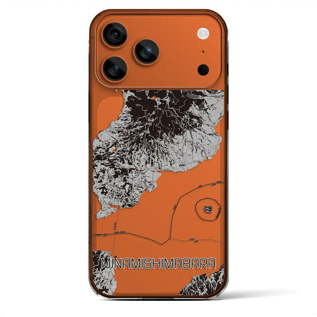 【南島原(長崎県)】地図柄iPhoneケース(クリアタイプ)