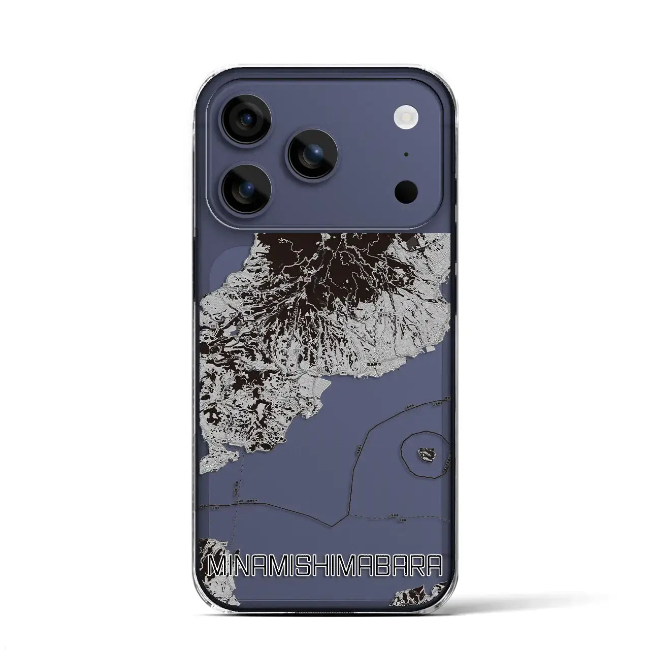 【南島原(長崎県)】地図柄iPhoneケース(クリアタイプ)