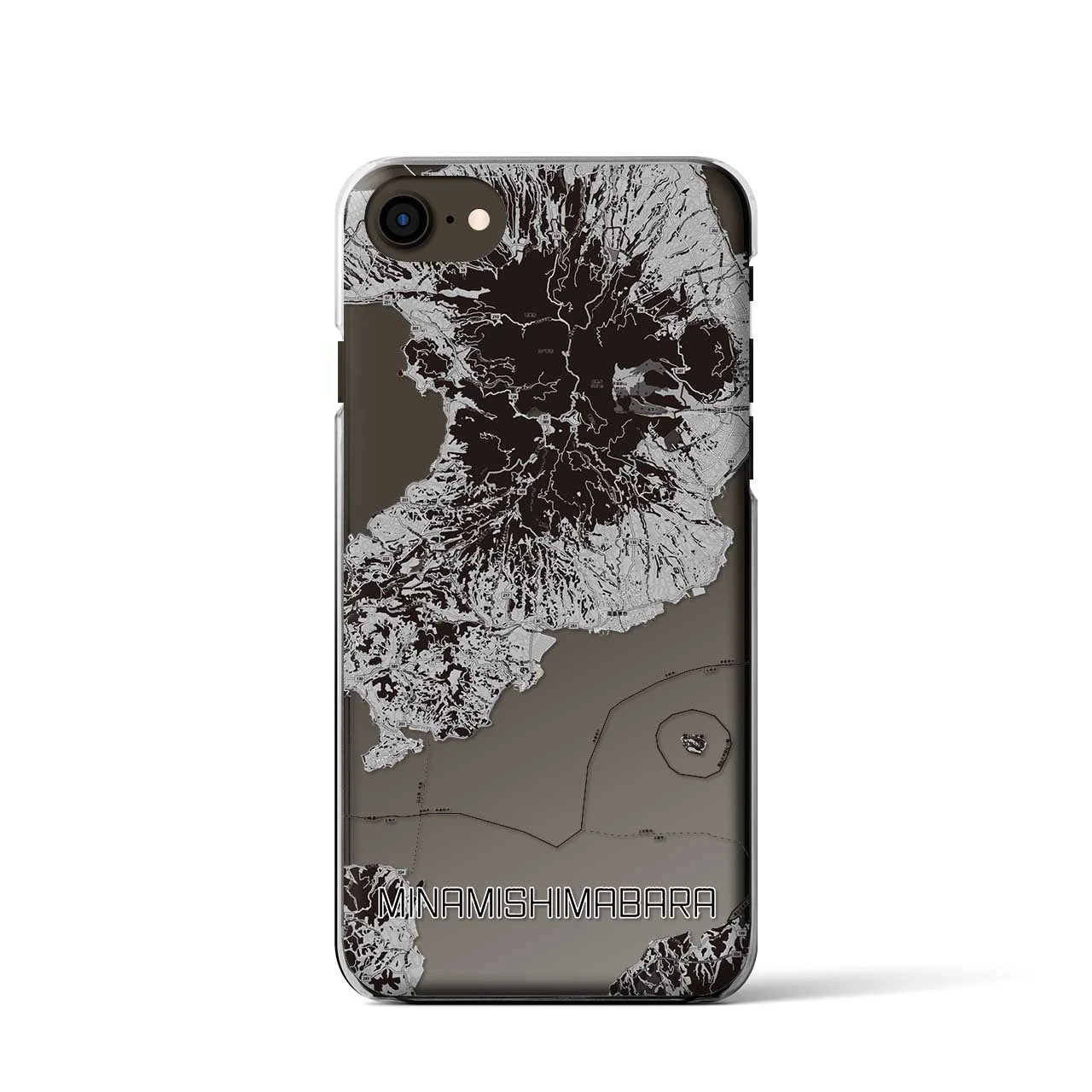 【南島原(長崎県)】地図柄iPhoneケース(クリアタイプ)