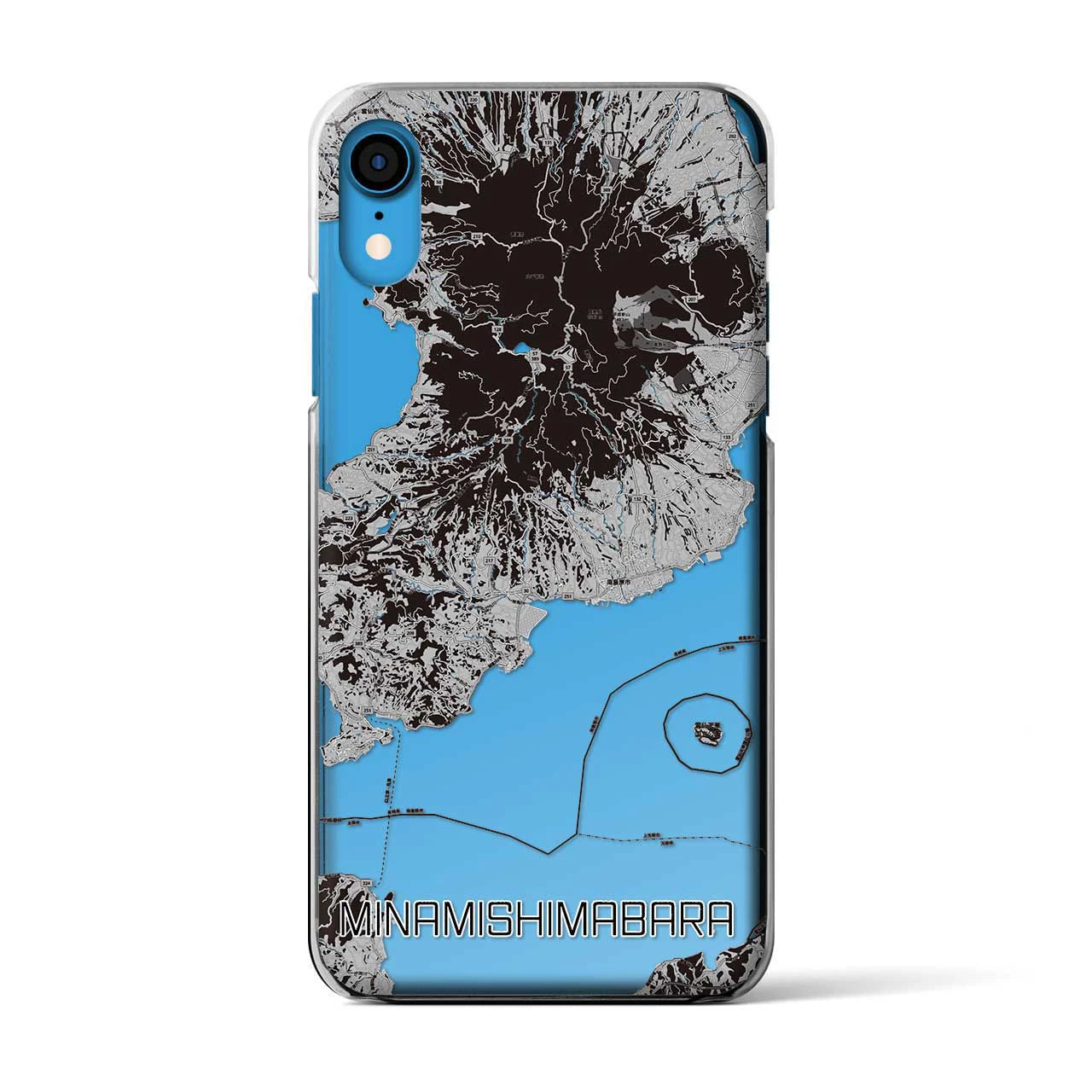 【南島原(長崎県)】地図柄iPhoneケース(クリアタイプ)