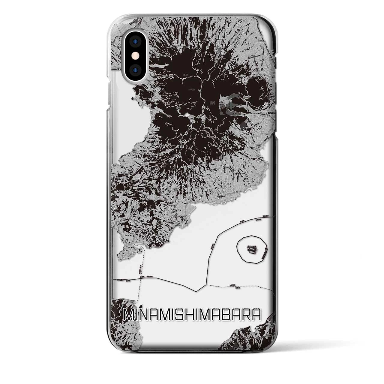 【南島原(長崎県)】地図柄iPhoneケース(クリアタイプ)